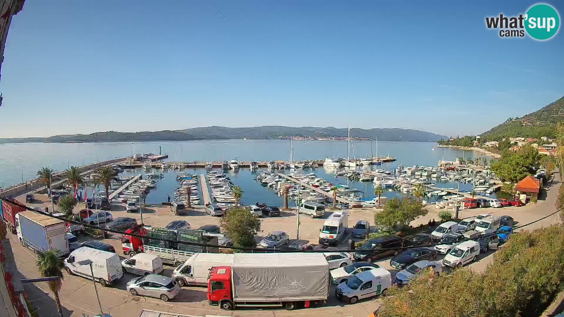 Webcam Orebić Riva – Ferry to Korčula Live
