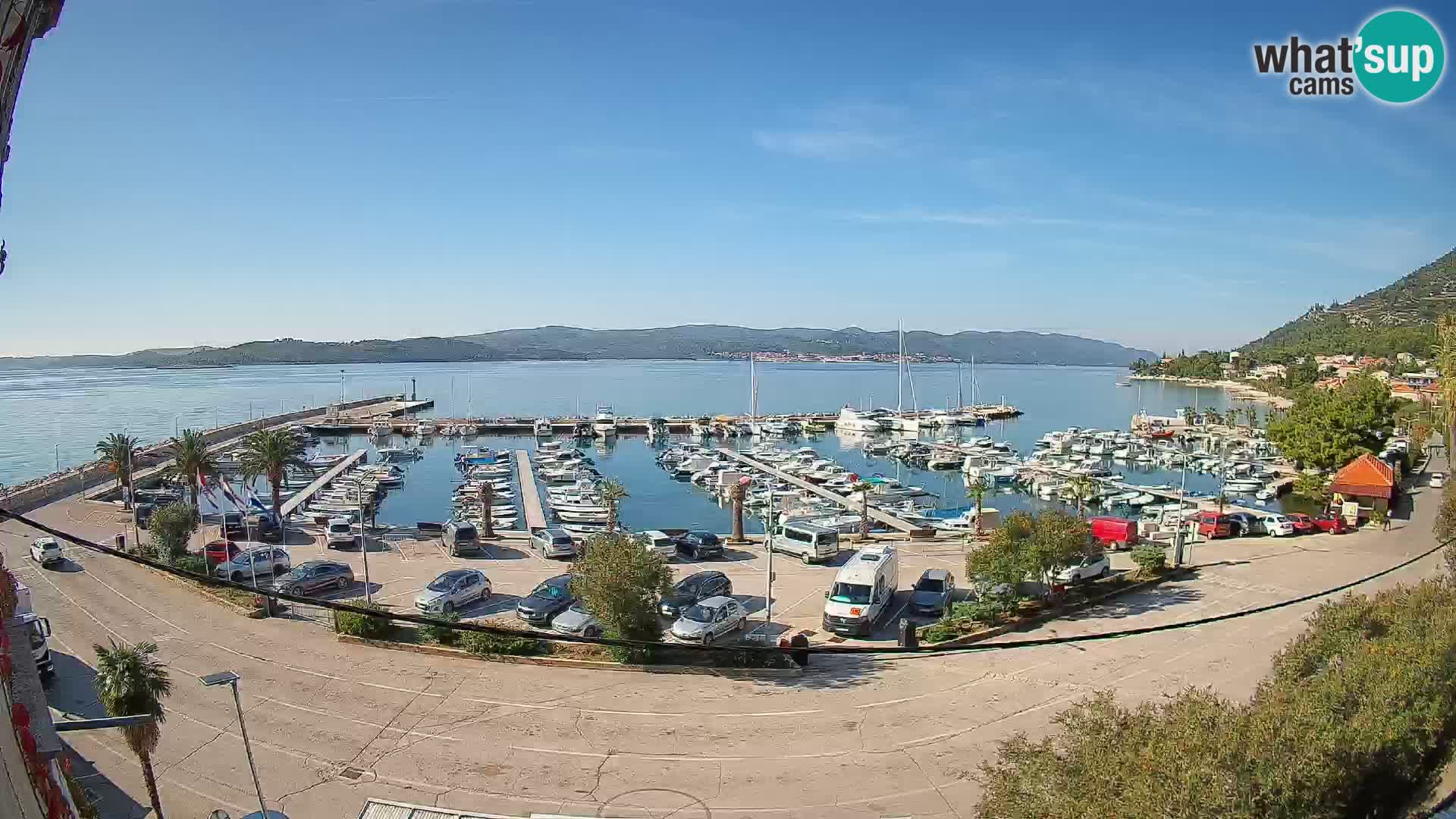 Webcam Orebić Riva – Ferry to Korčula Live