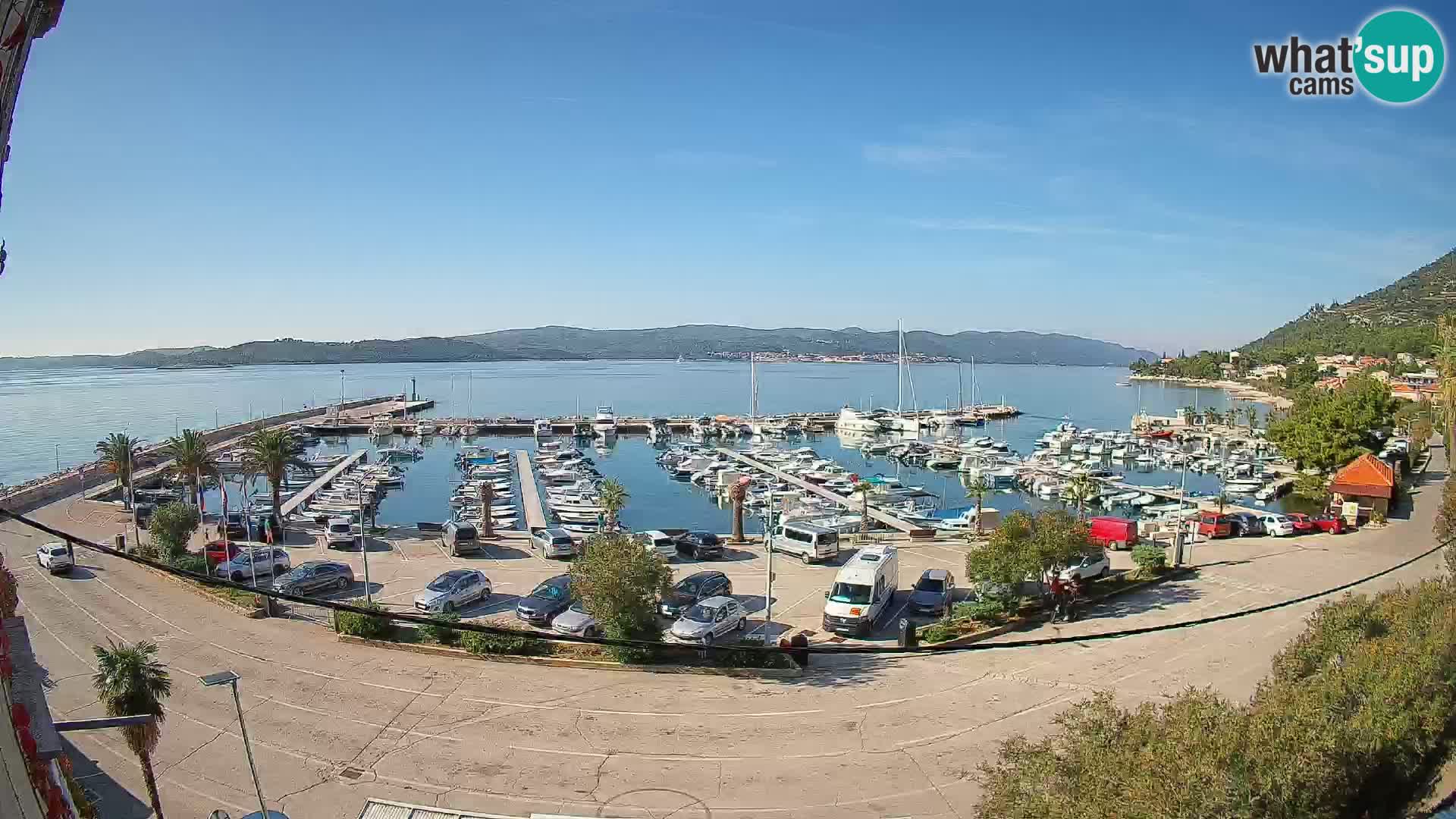 Webcam Orebić Riva – Ferry a Korčula en vivo