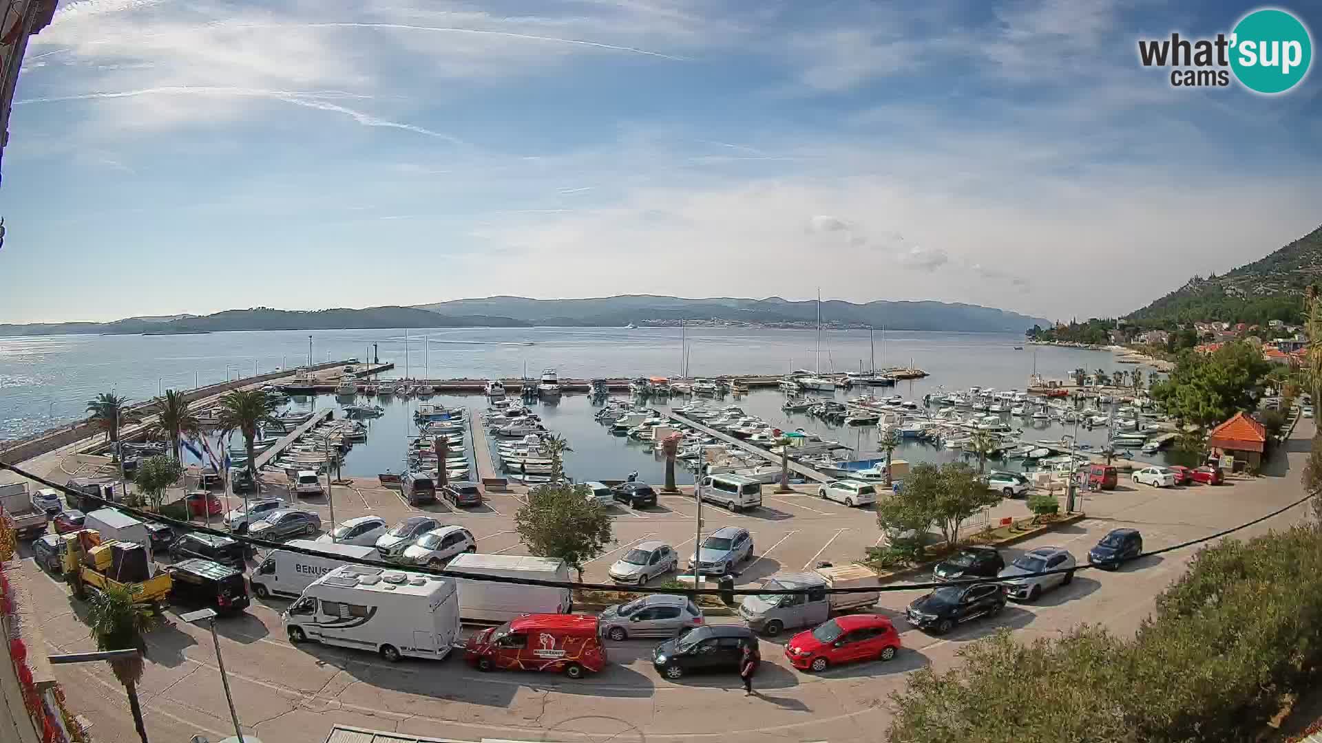 Webcam Orebić Riva – Ferry vers Korčula en direct