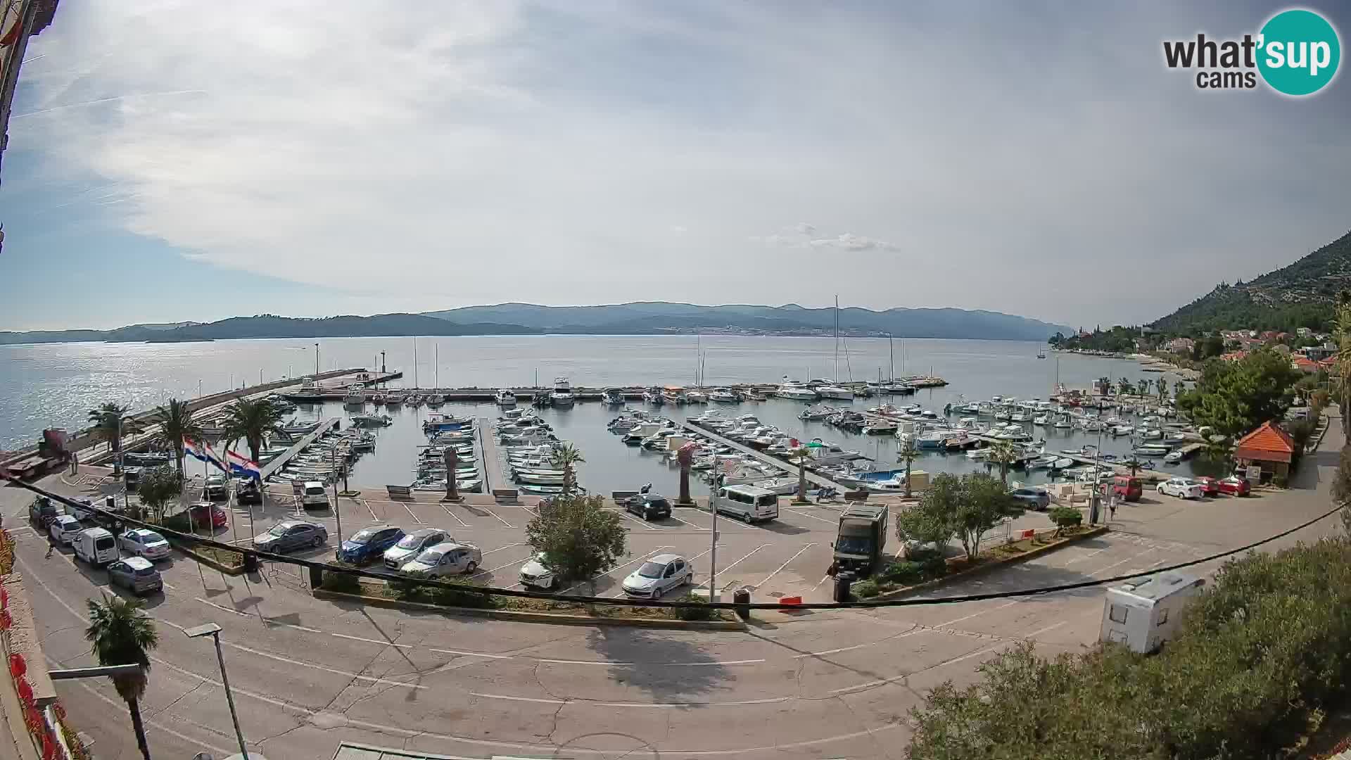 Spletna kamera Orebić Riva – Trajekt za Korčulo v živo