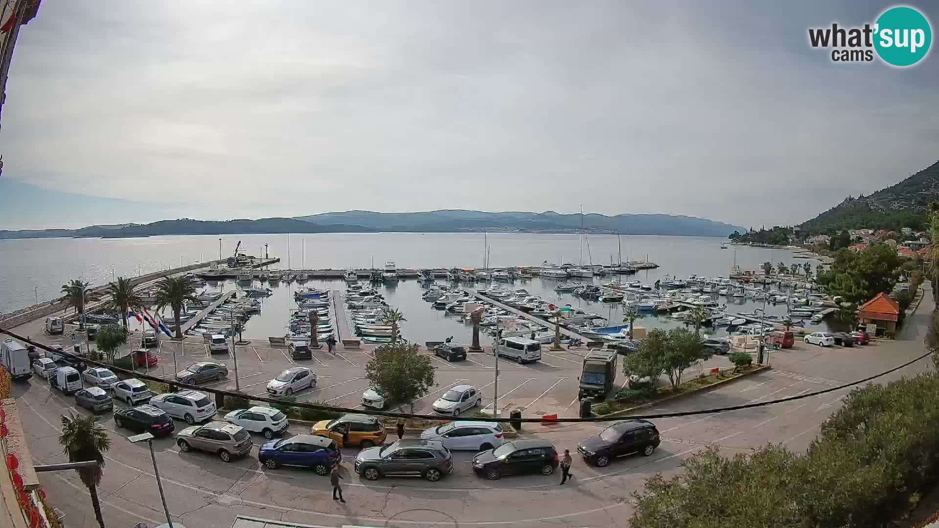 Webcam Orebić Riva – Ferry to Korčula Live
