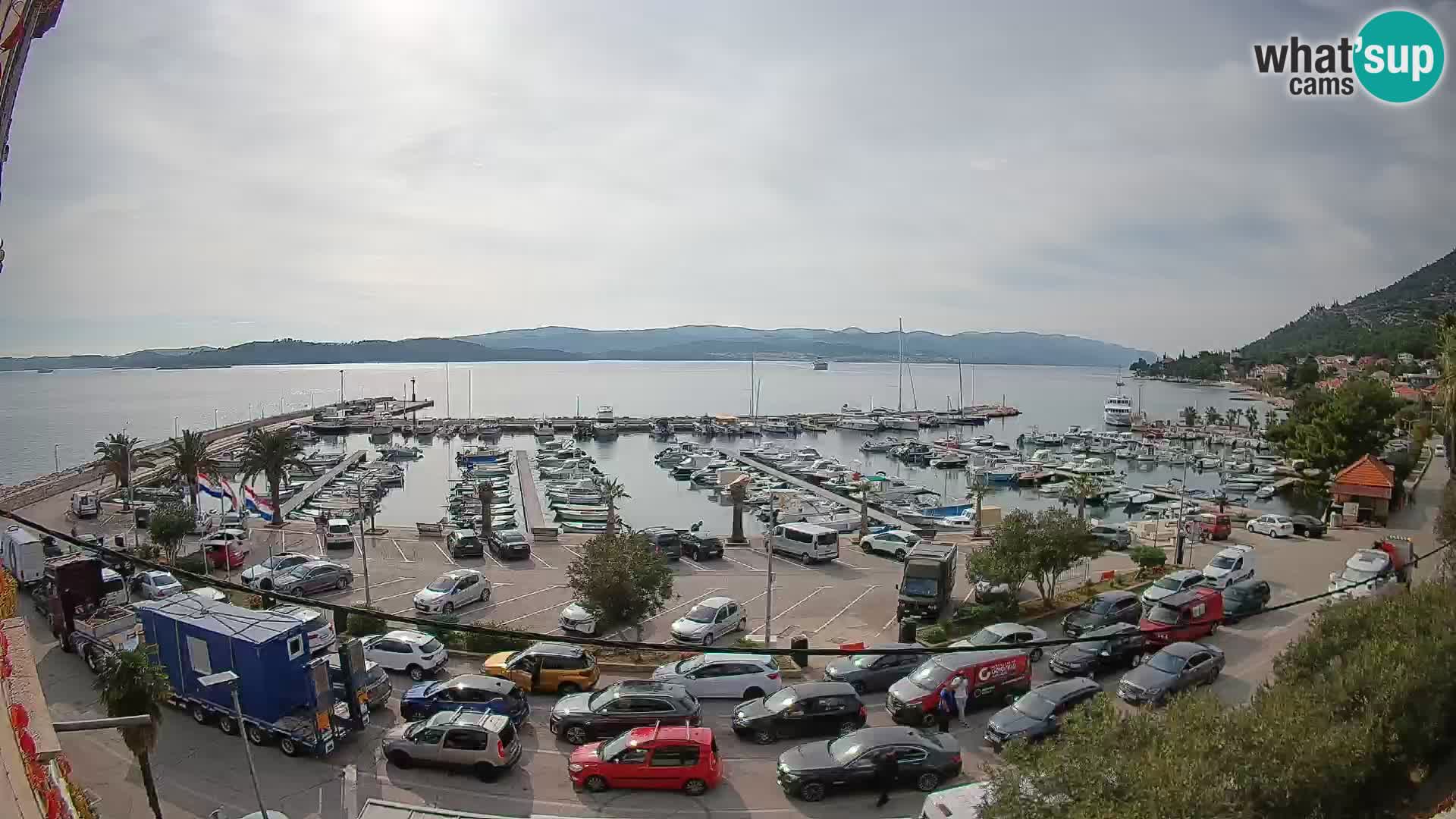 Webcam Orebić Riva – Ferry vers Korčula en direct