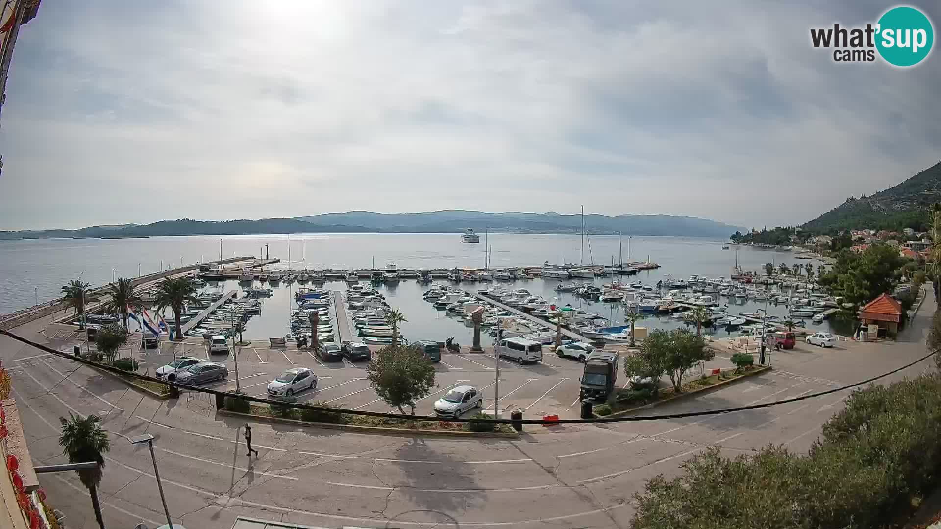 Web kamera Orebić Riva – Trajekt za Korčulu uživo
