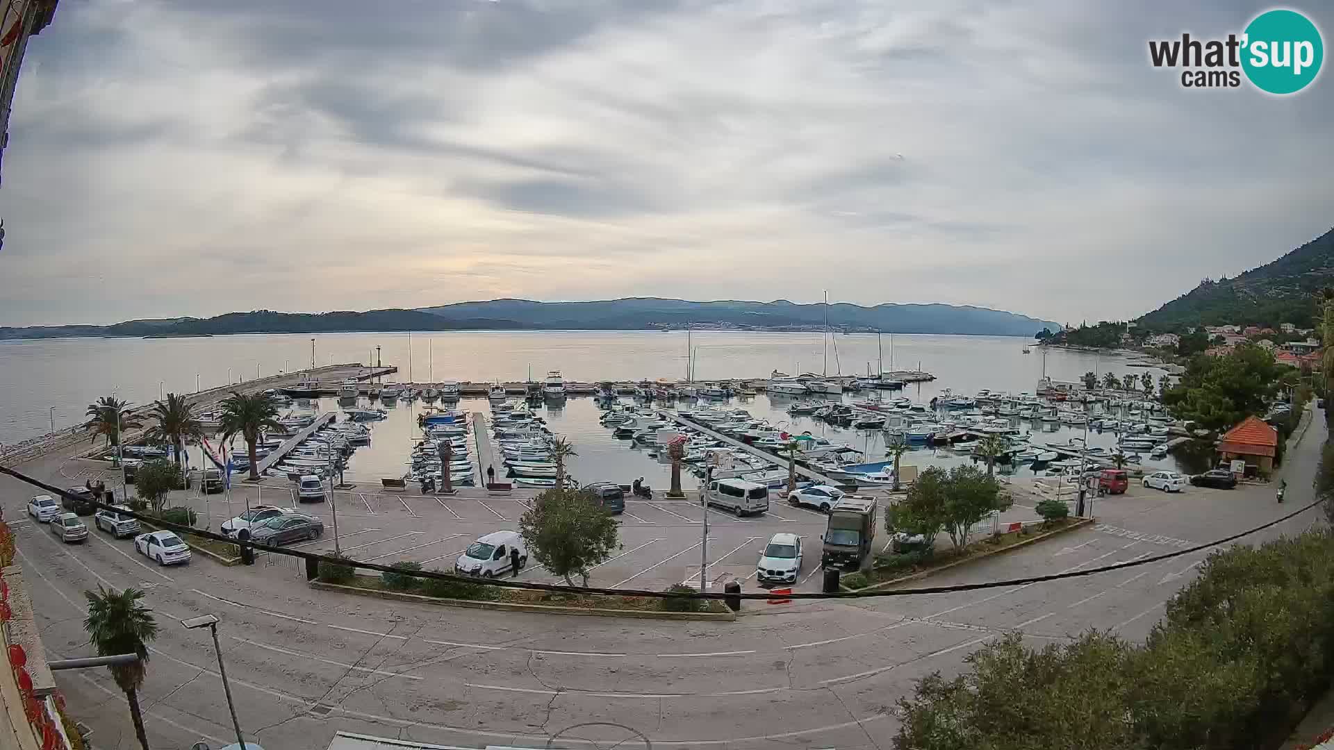 Webcam Orebić Riva – Ferry to Korčula Live