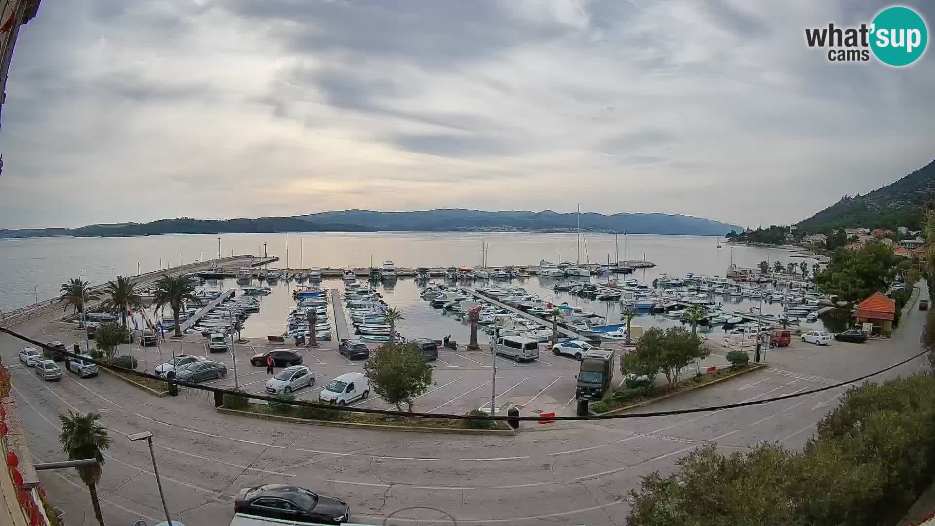 Webcam Orebić Riva – Ferry vers Korčula en direct