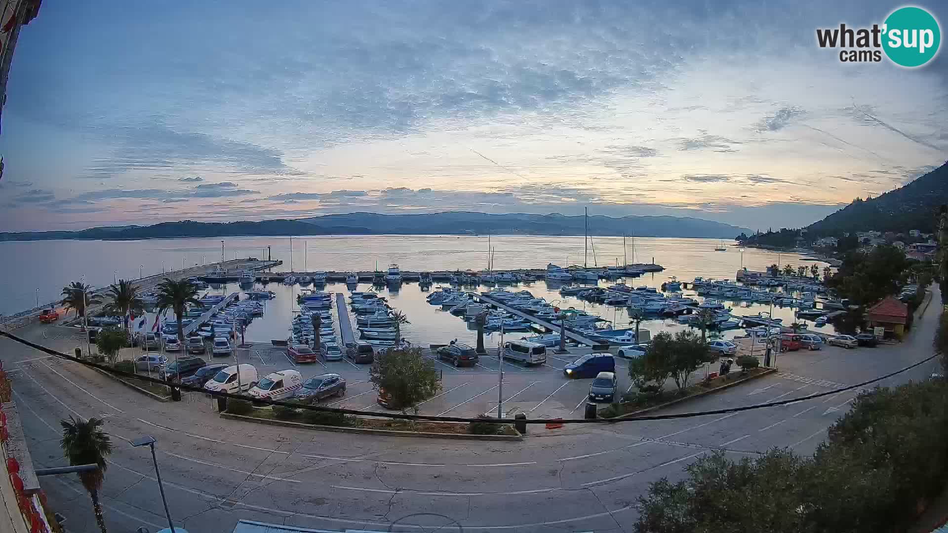 Webcam Orebić Uferpromenade – Fähre nach Korčula Live