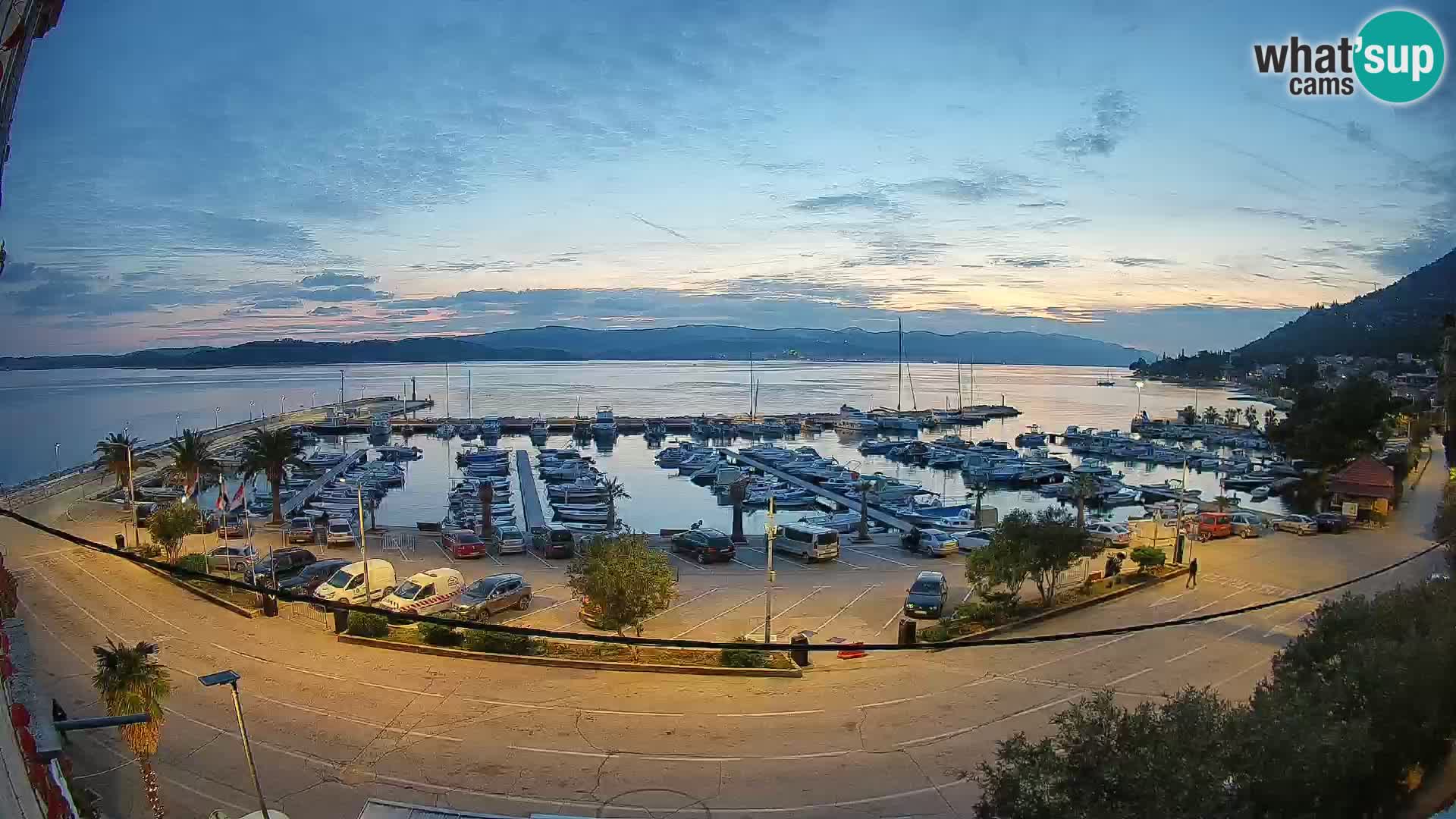Webcam Orebić Uferpromenade – Fähre nach Korčula Live