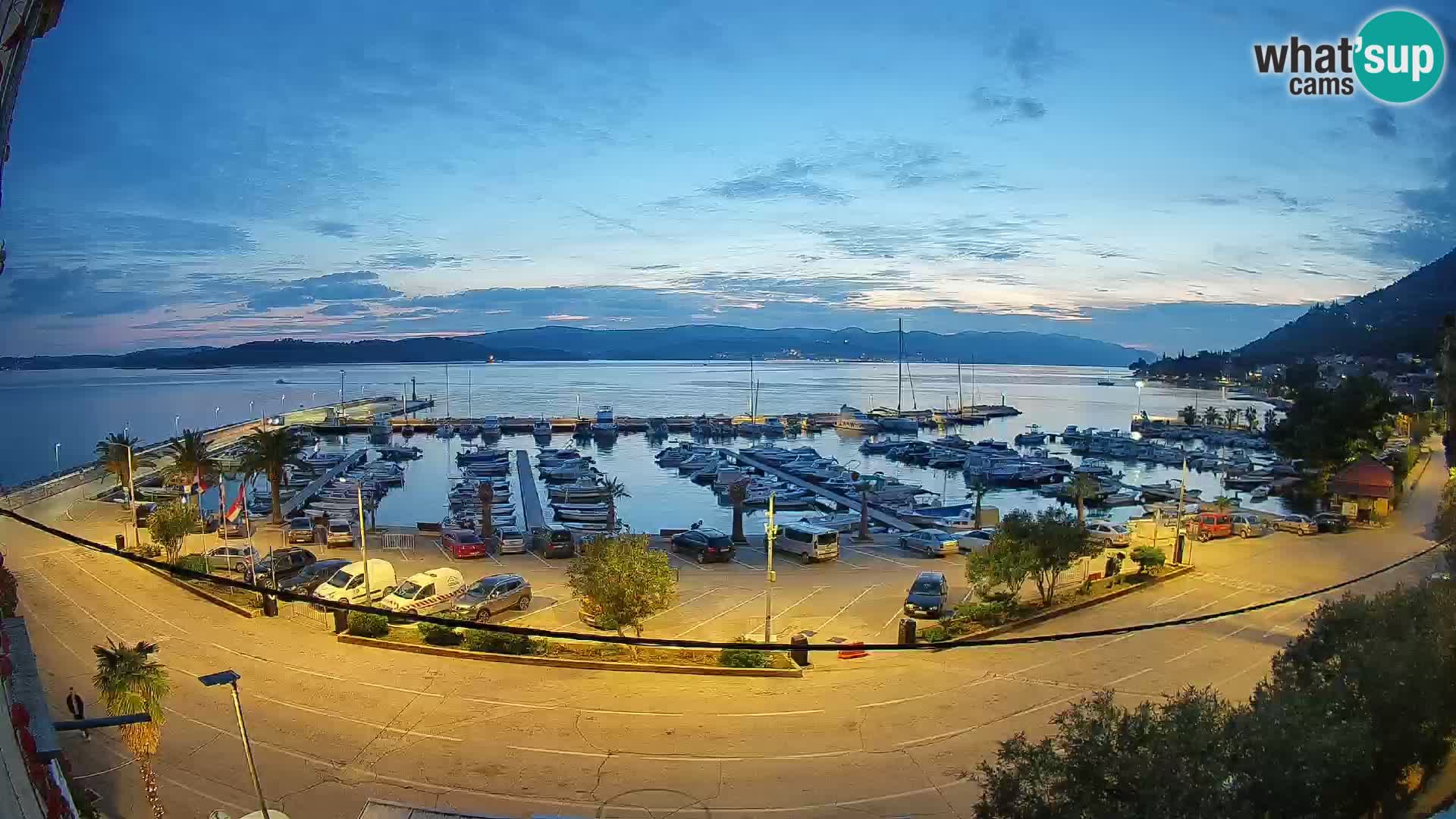 Webcam Orebić Riva – Ferry to Korčula Live