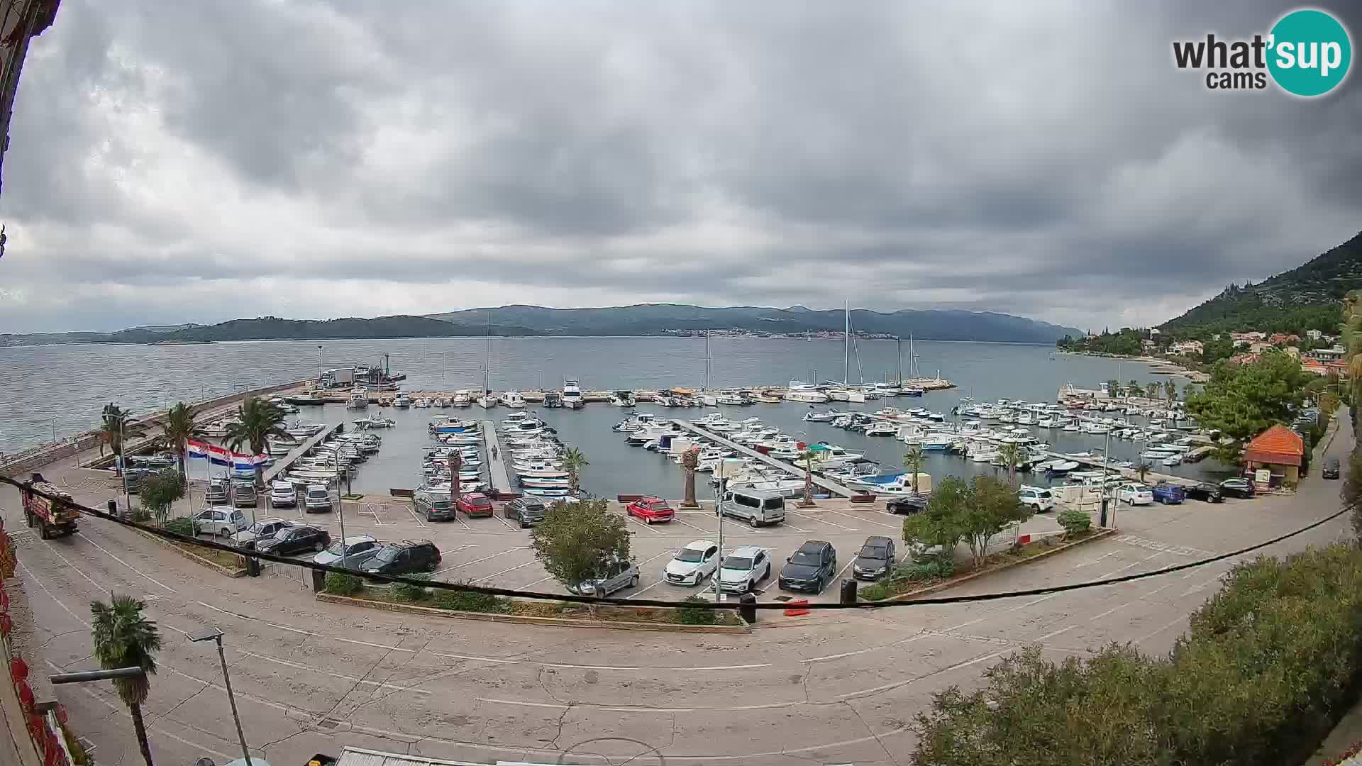Webcam Orebić Riva – Ferry to Korčula Live