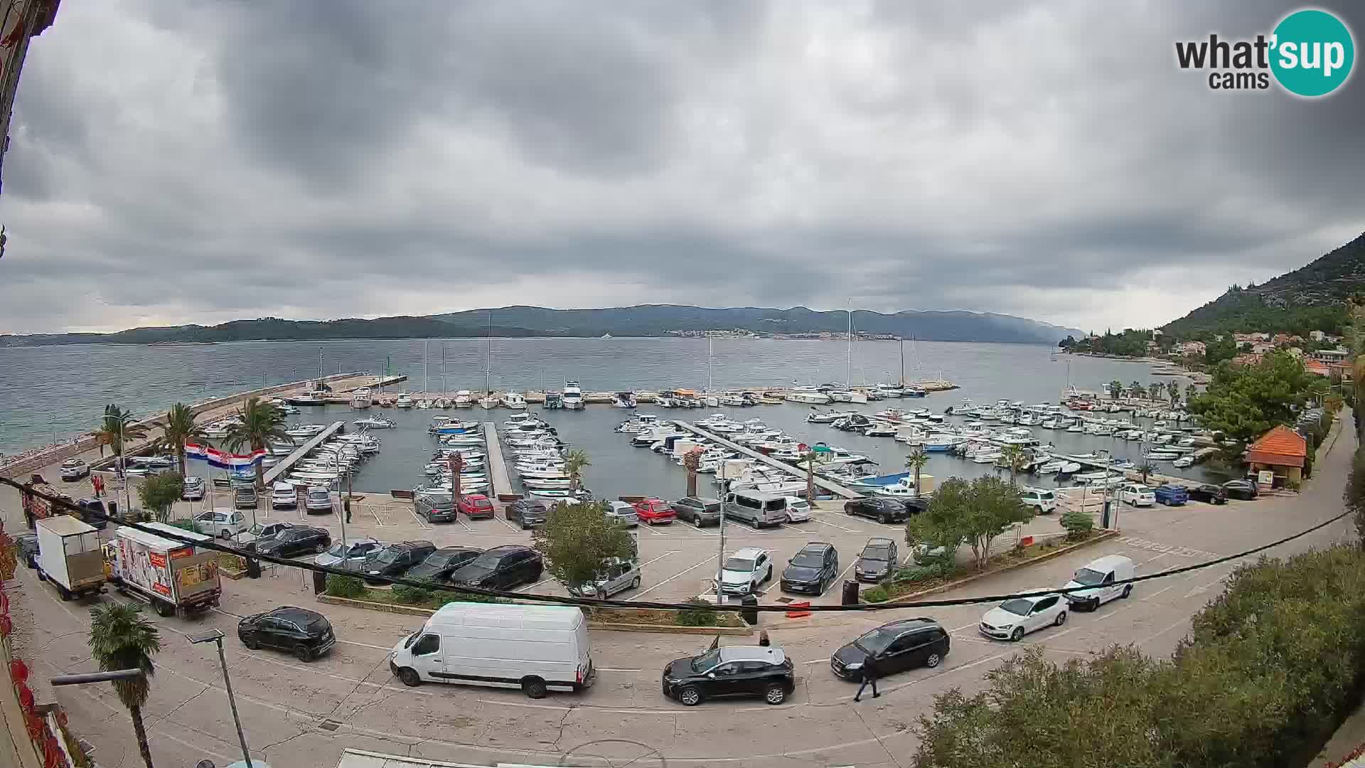 Webcam Orebić Riva – Ferry vers Korčula en direct