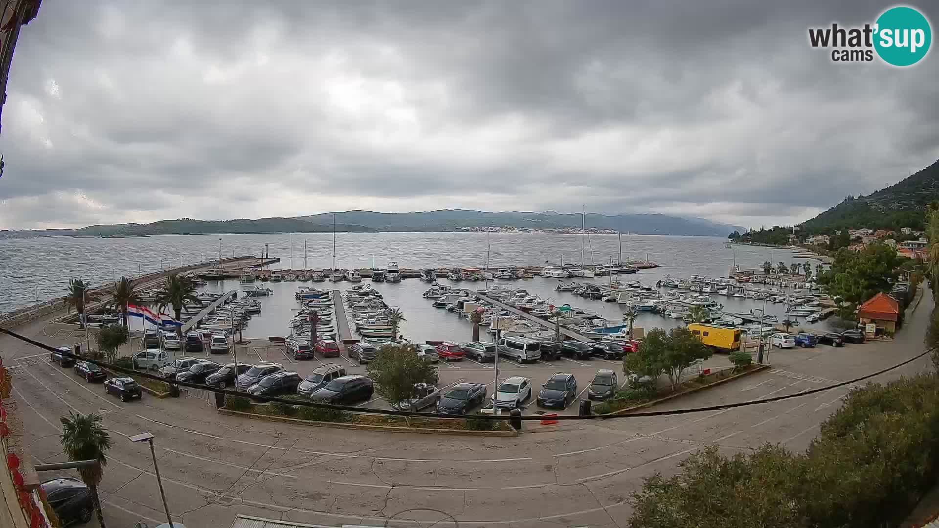 Webcam Orebić Riva – Ferry vers Korčula en direct