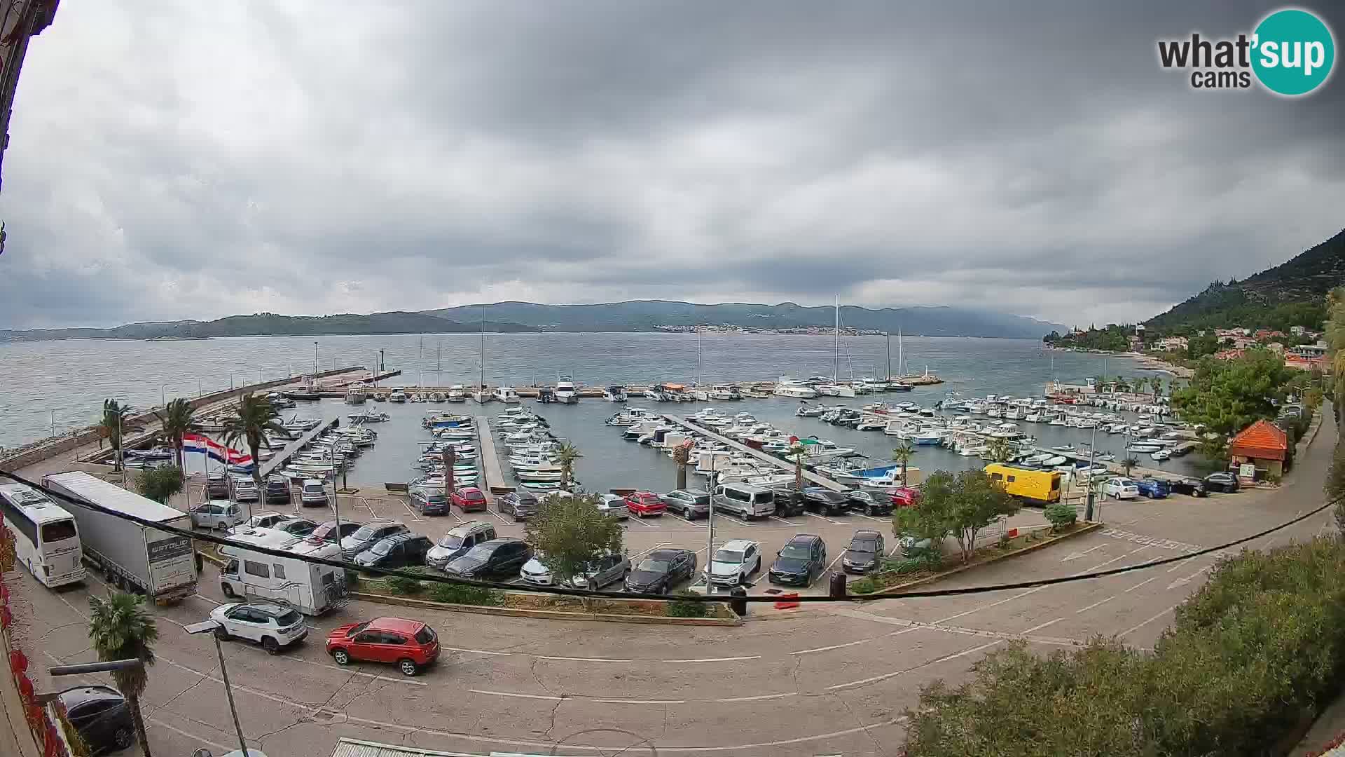 Webcam Orebić Riva – Ferry vers Korčula en direct