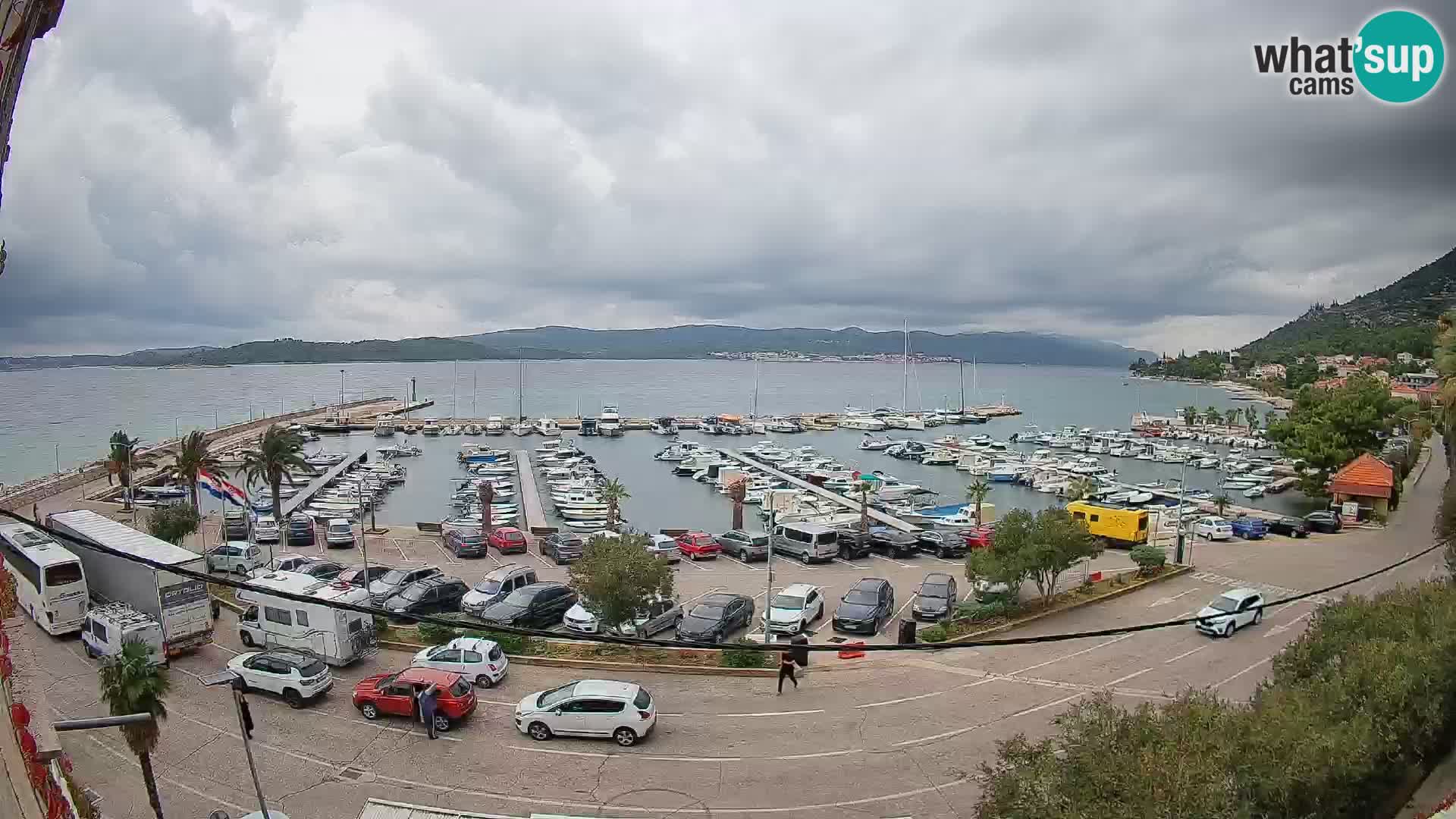 Webcam Orebić Riva – Ferry a Korčula en vivo