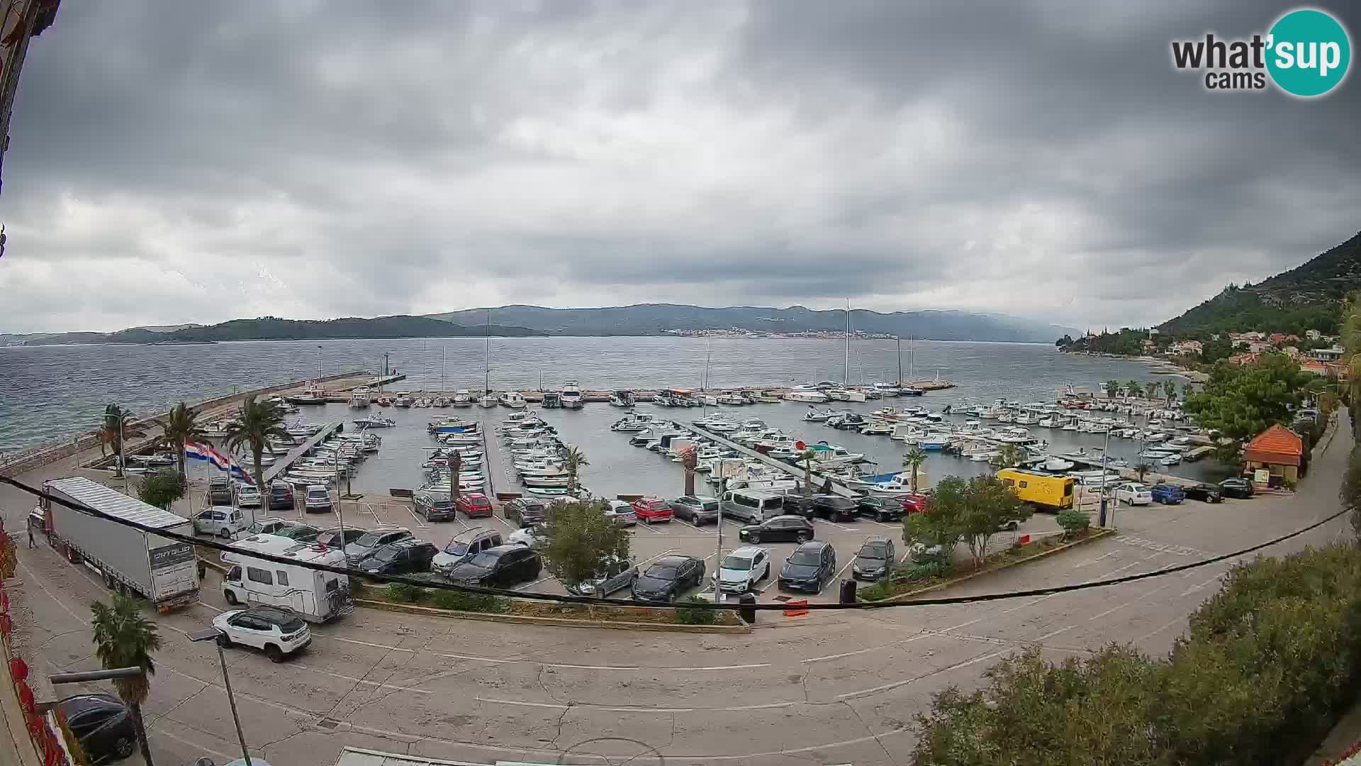 Webcam Orebić Riva – Ferry to Korčula Live