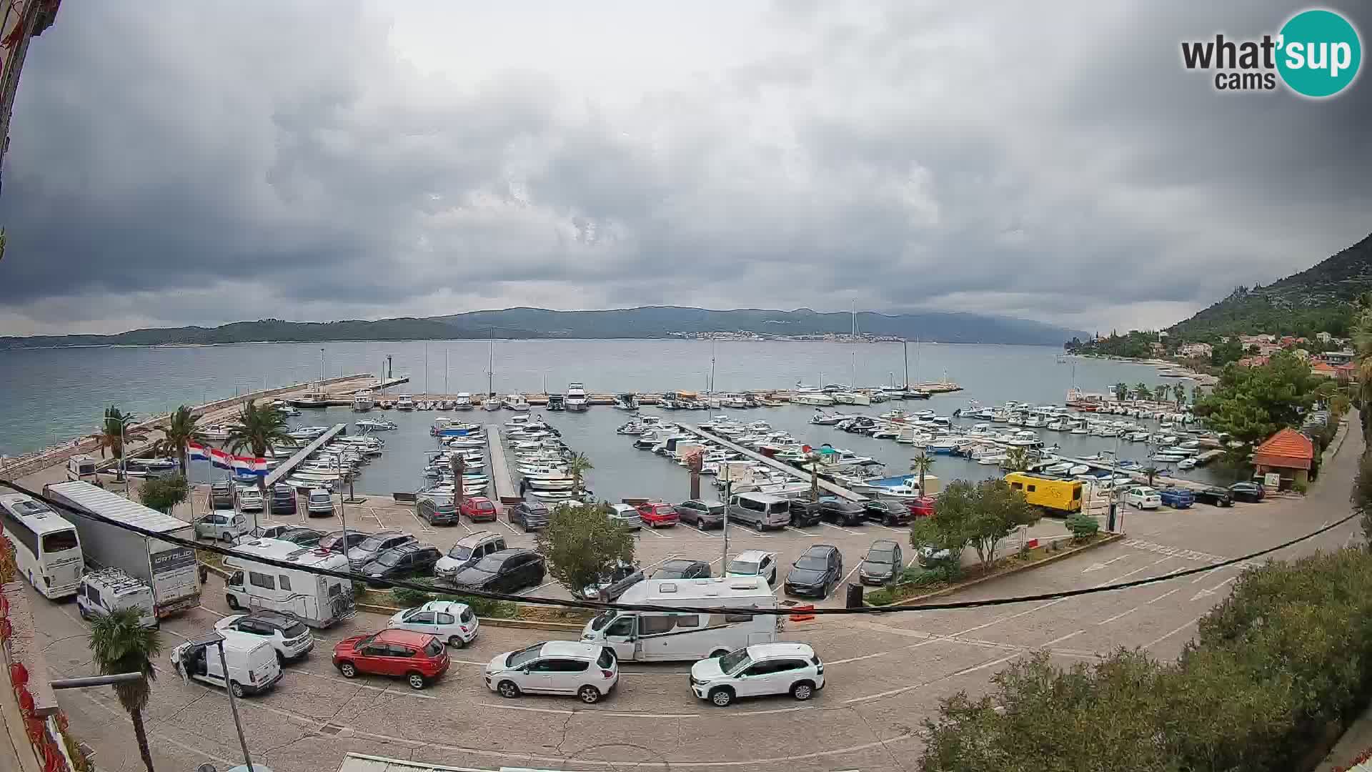 Webcam Orebić Riva – Ferry to Korčula Live