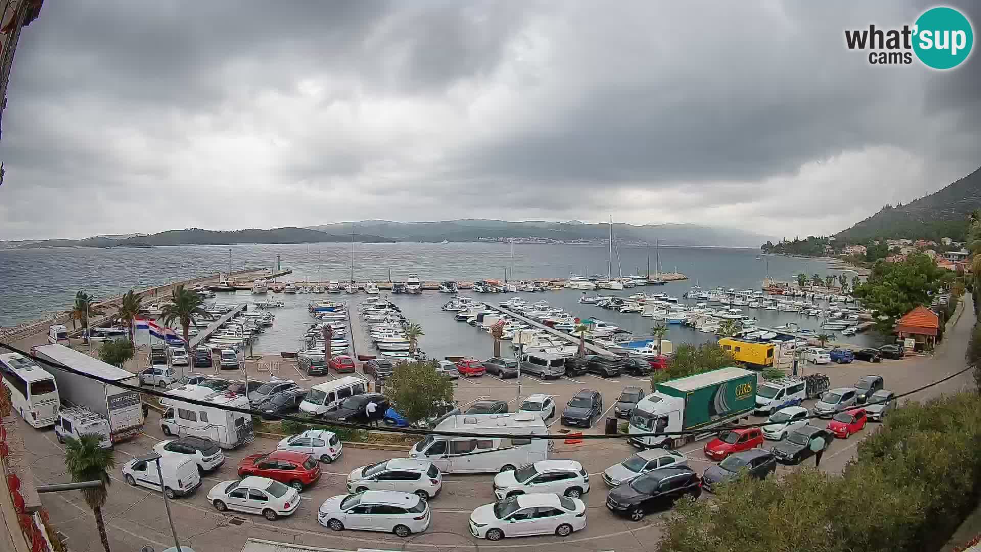 Webcam Orebić Riva – Ferry vers Korčula en direct