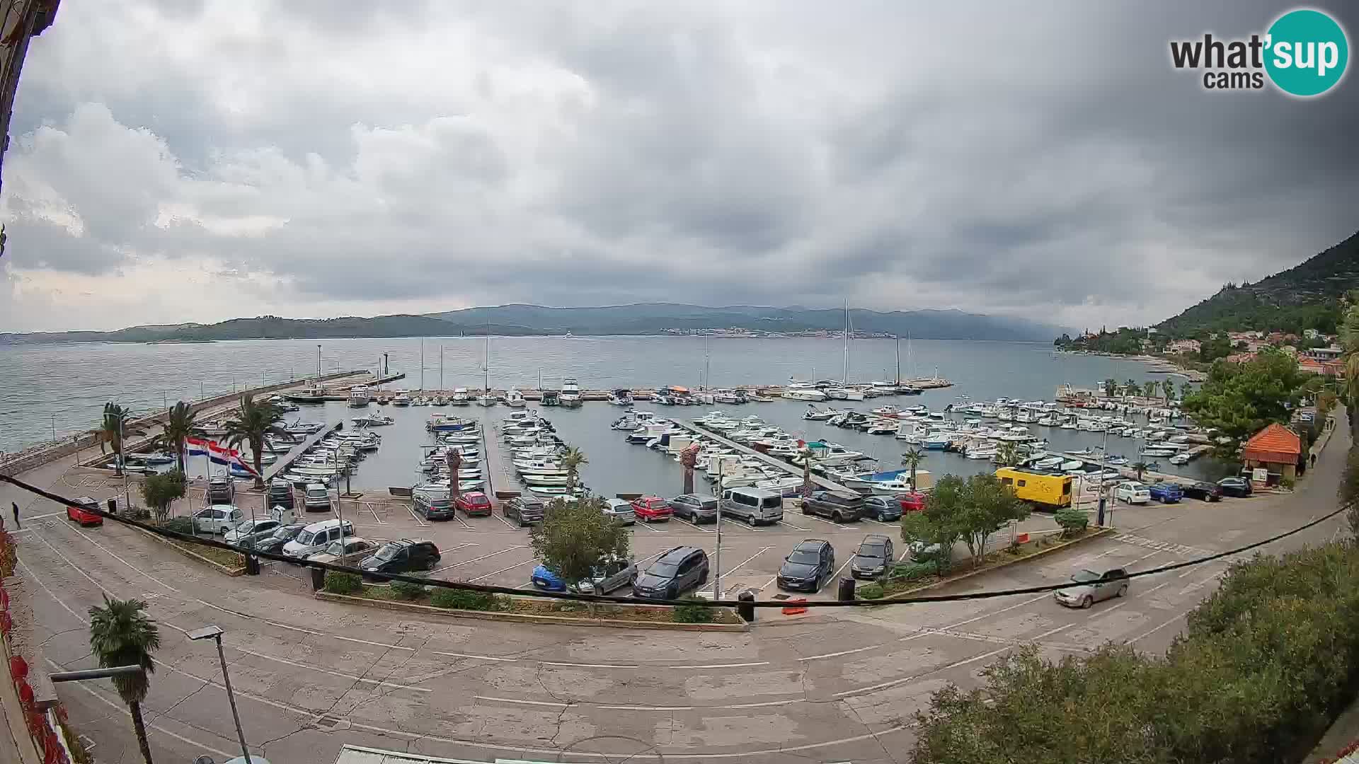 Web kamera Orebić Riva – Trajekt za Korčulu uživo
