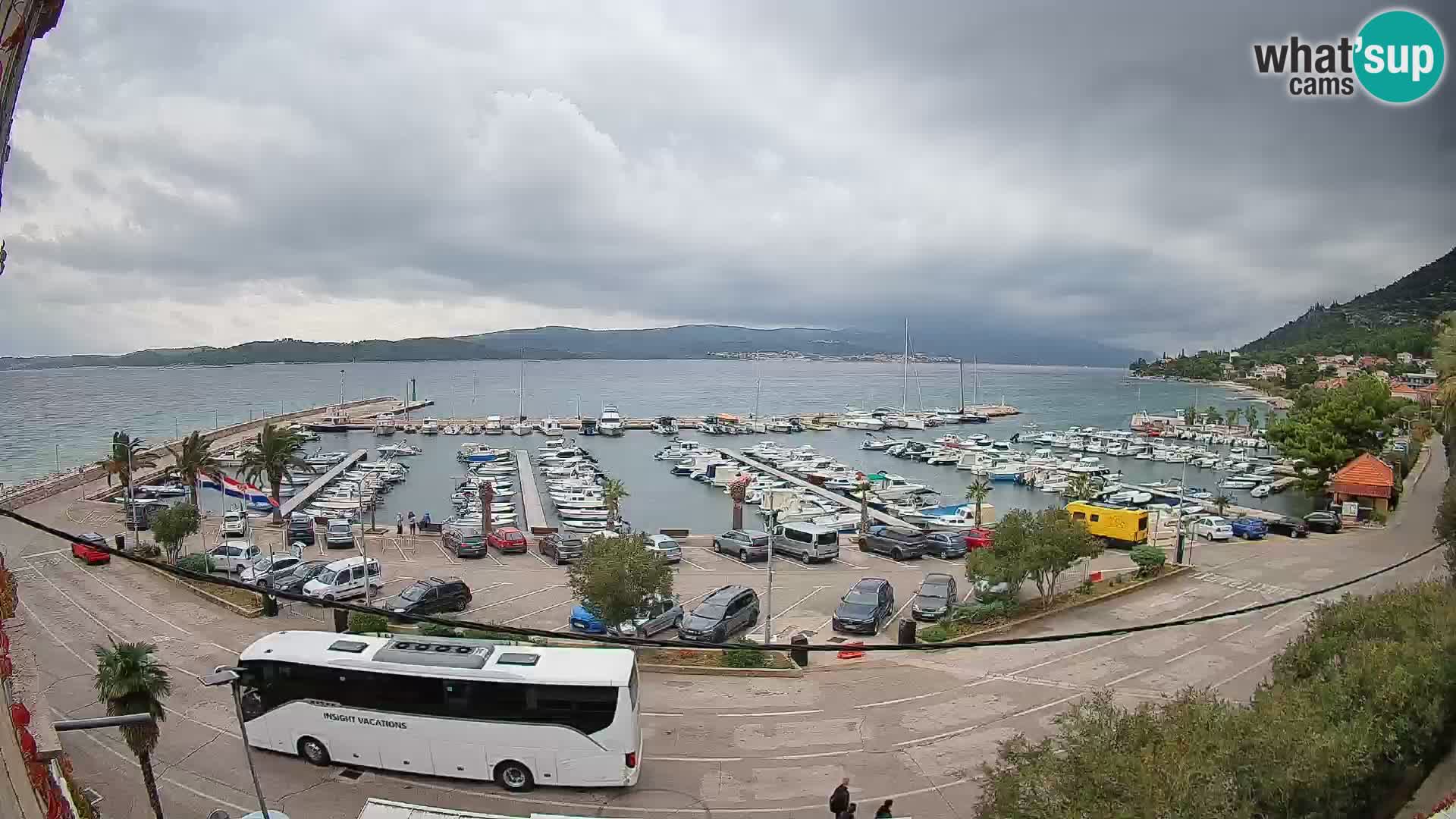 Webcam Orebić Riva – Ferry vers Korčula en direct