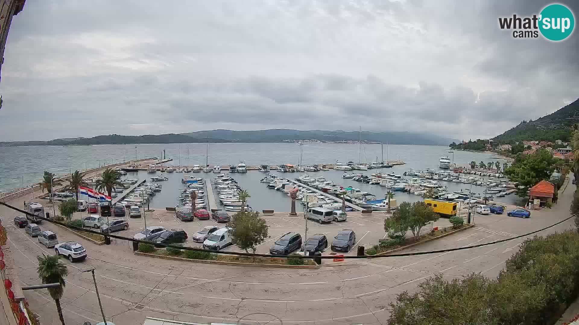 Webcam Orebić Riva – Ferry to Korčula Live