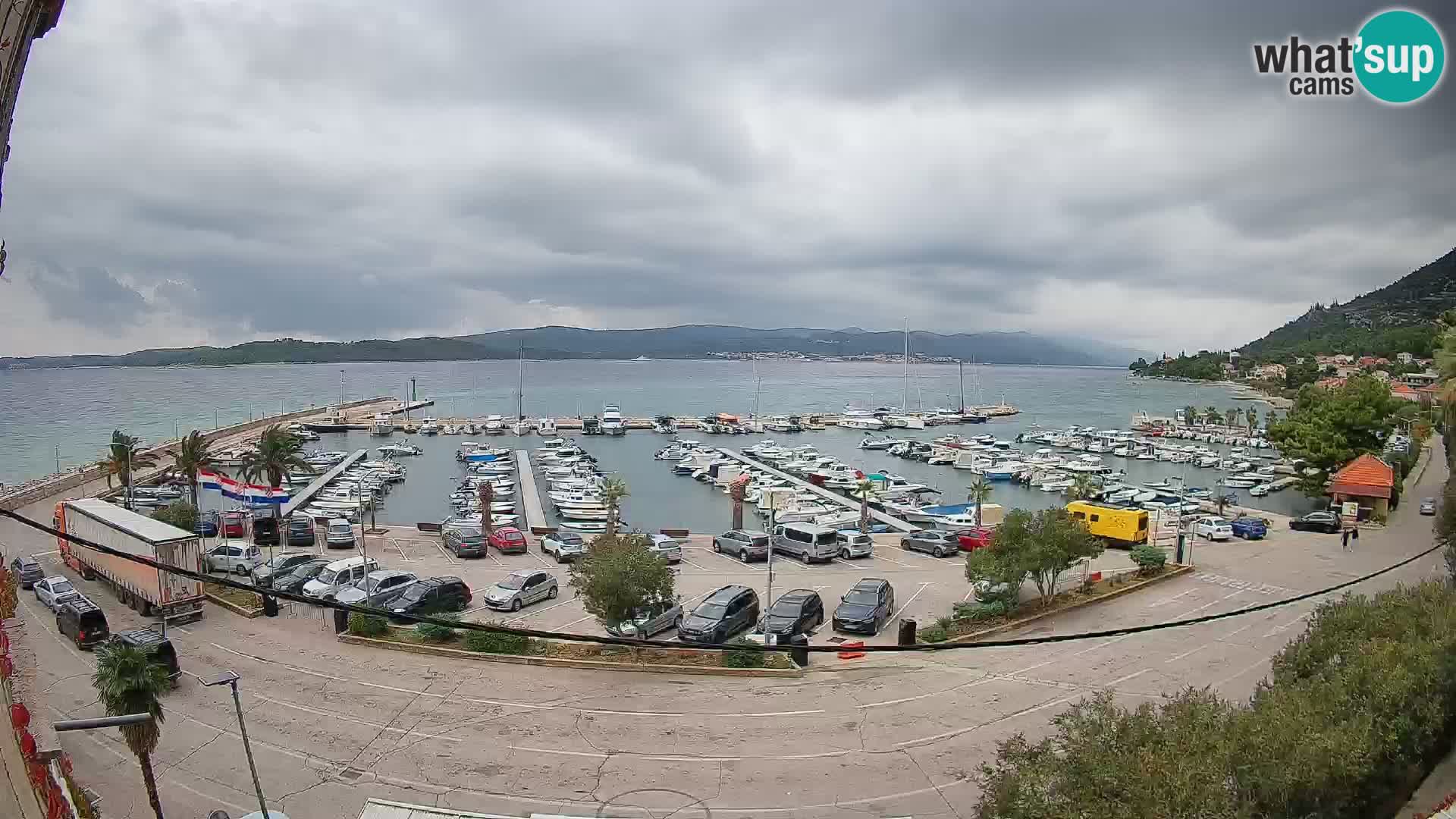 Webcam Orebić Riva – Ferry vers Korčula en direct