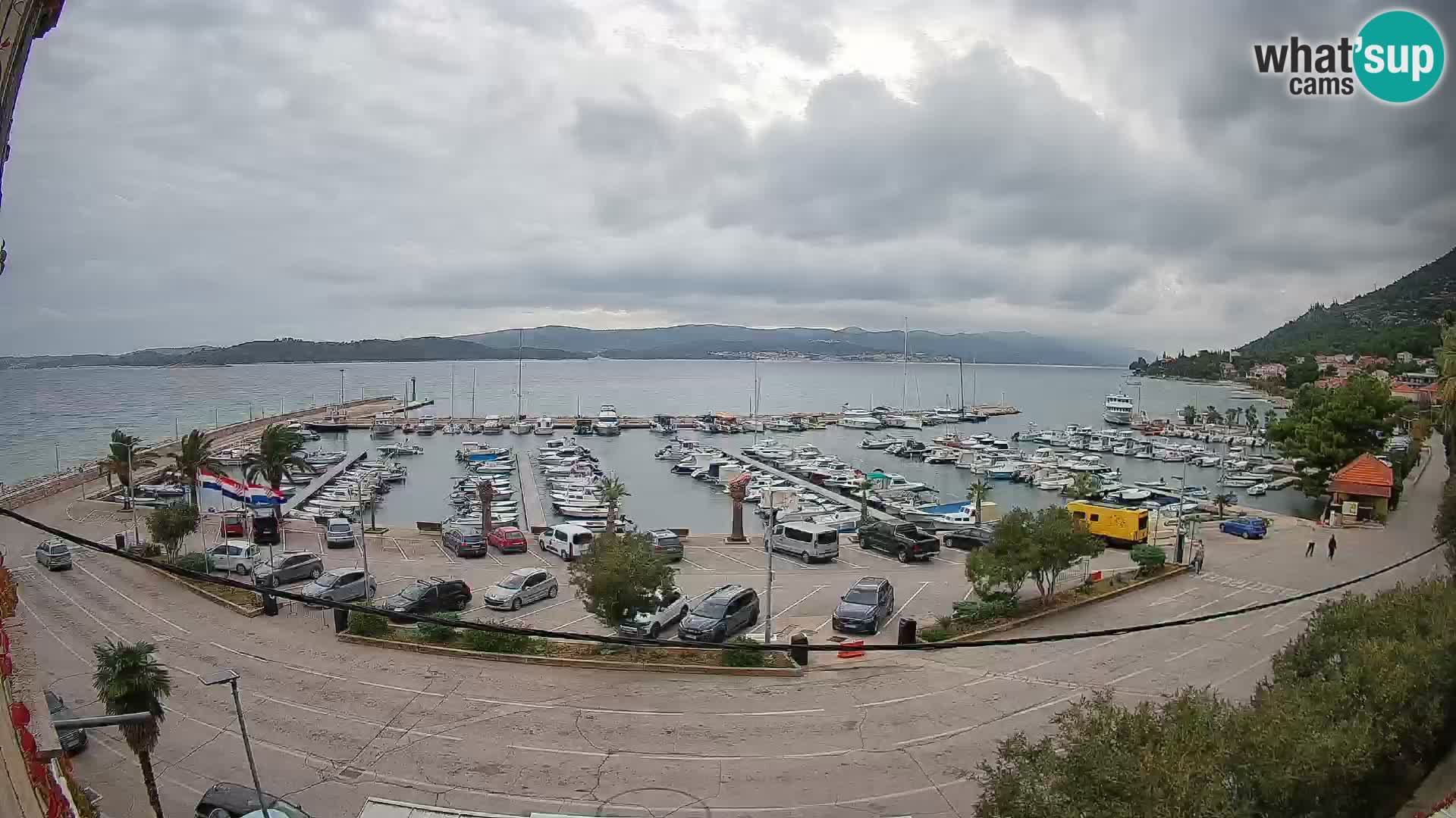 Webcam Orebić Riva – Ferry to Korčula Live