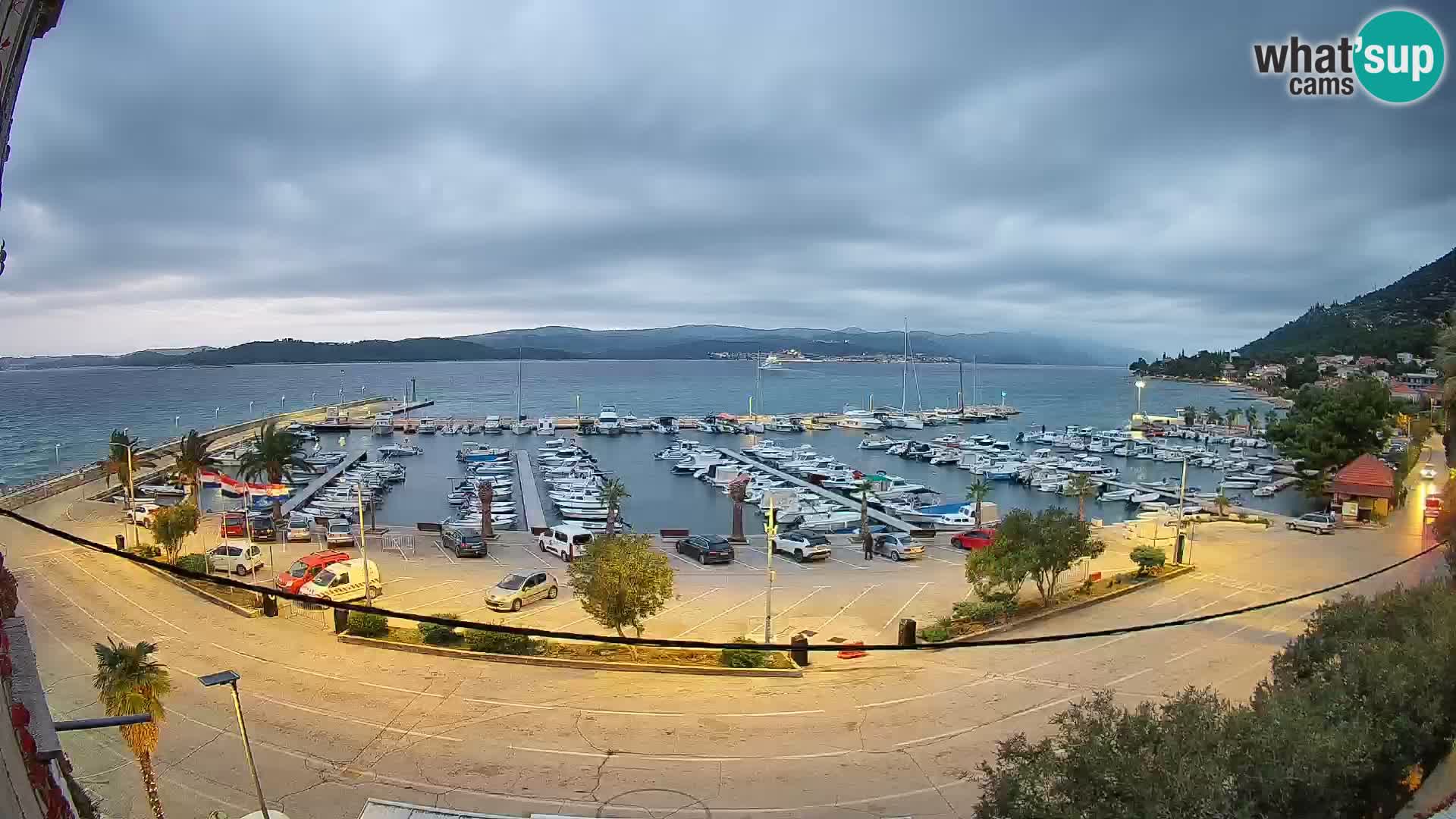 Webcam Orebić Riva – Ferry to Korčula Live