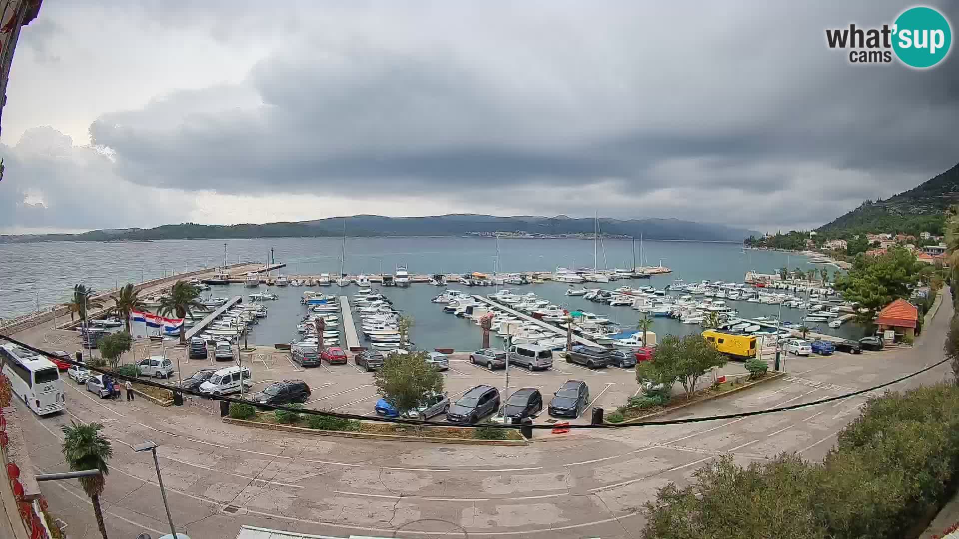 Webcam Orebić Riva – Ferry vers Korčula en direct
