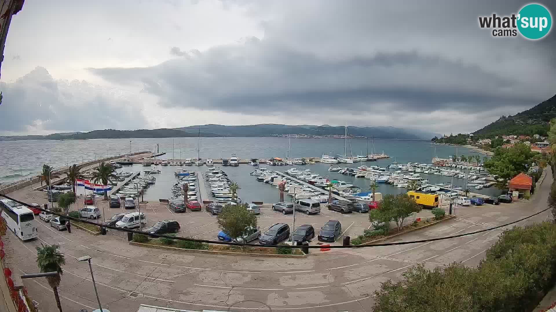 Web kamera Orebić Riva – Trajekt za Korčulu uživo