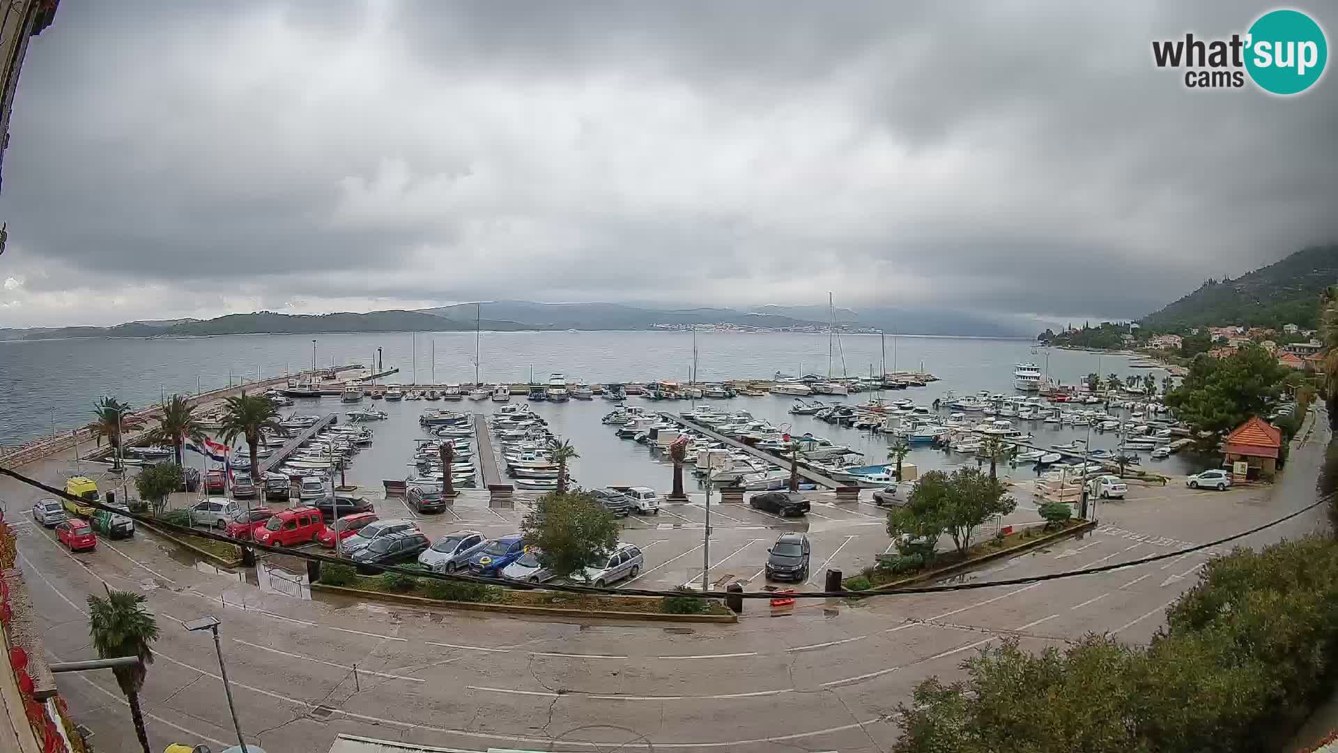 Webcam Orebić Riva – Ferry a Korčula en vivo