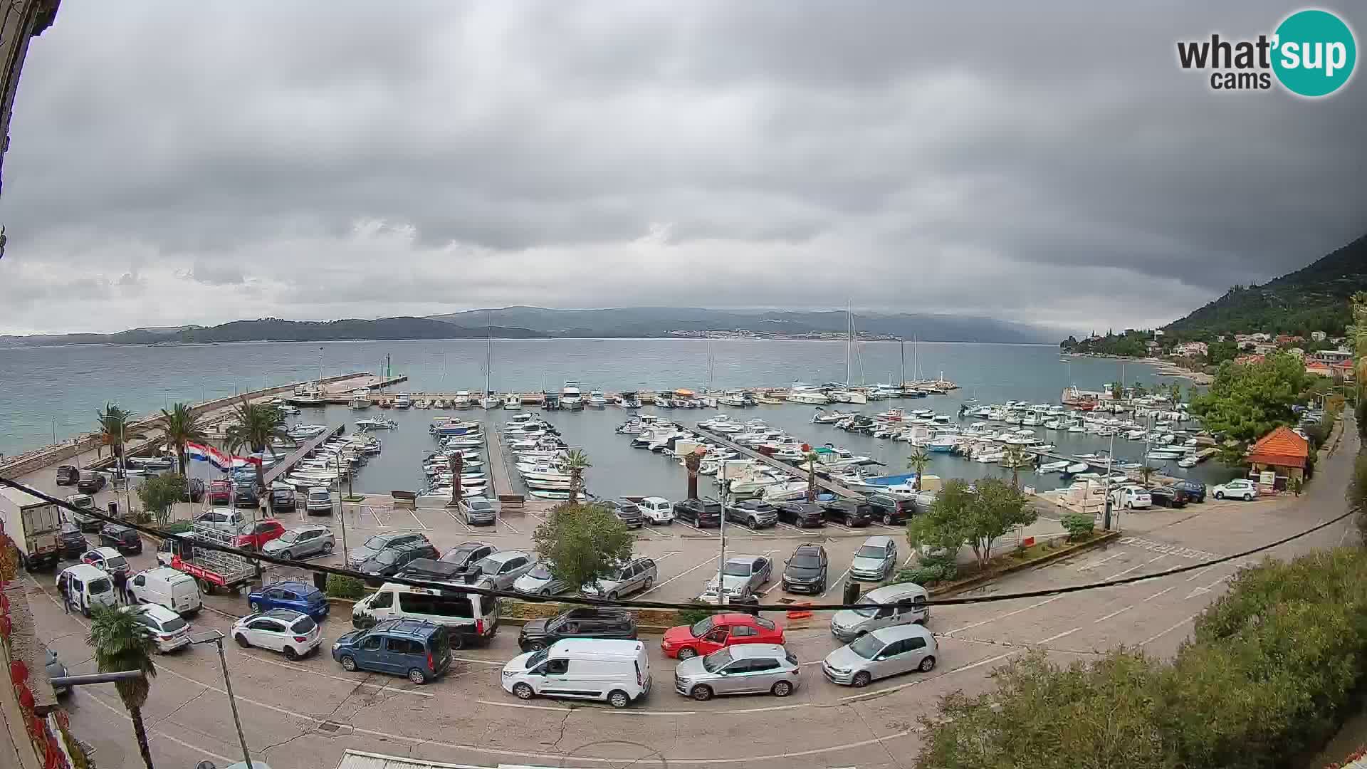 Webcam Orebić Uferpromenade – Fähre nach Korčula Live