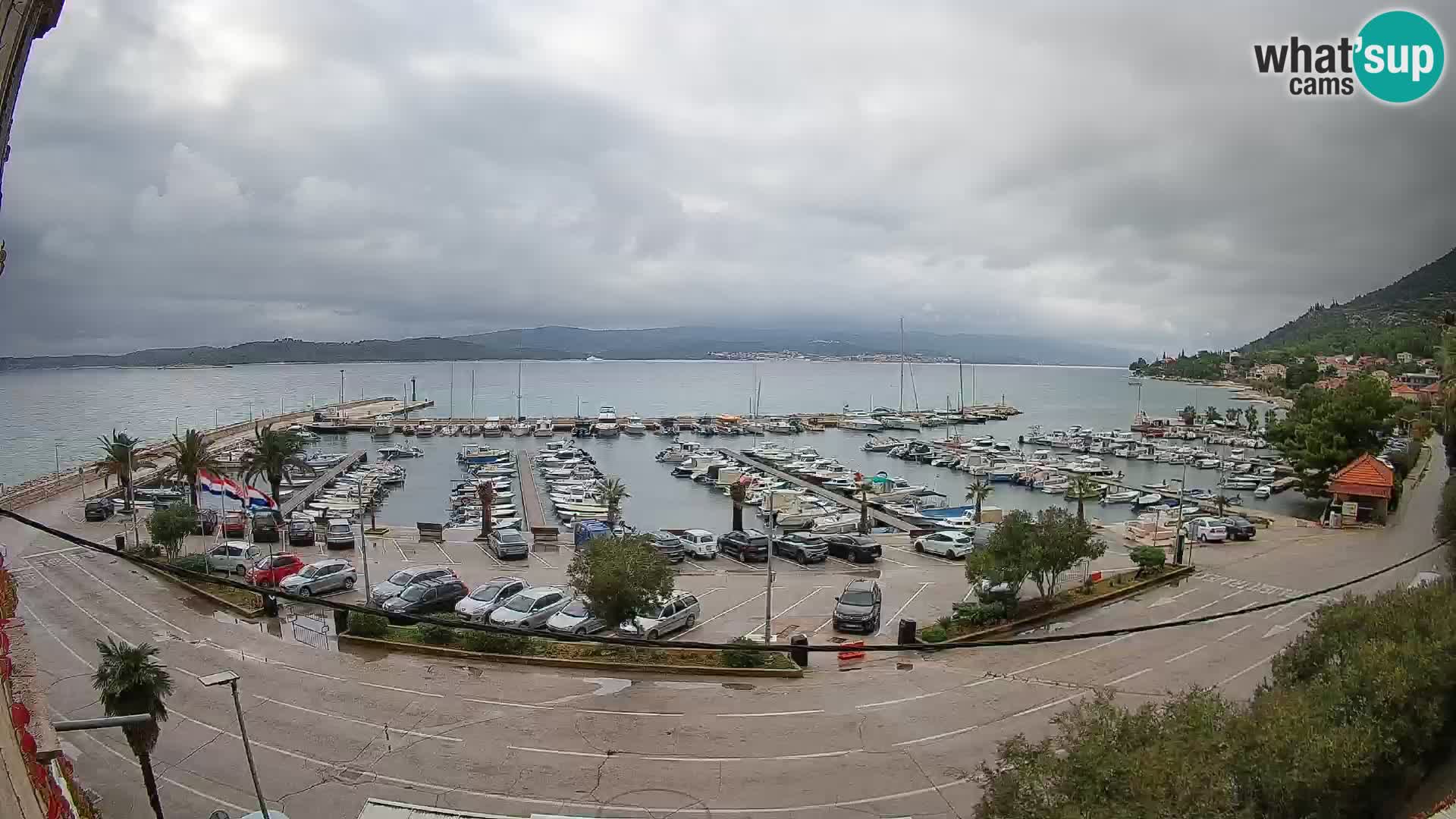 Webcam Orebić Riva – Ferry a Korčula en vivo