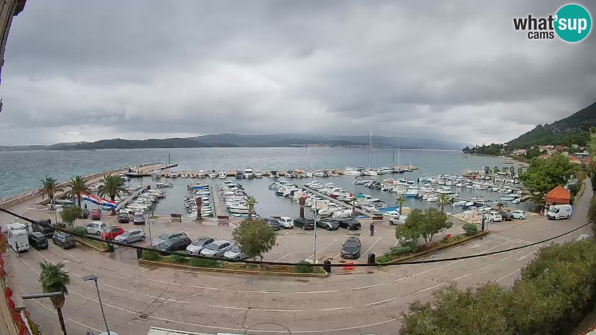 Spletna kamera Orebić Riva – Trajekt za Korčulo v živo