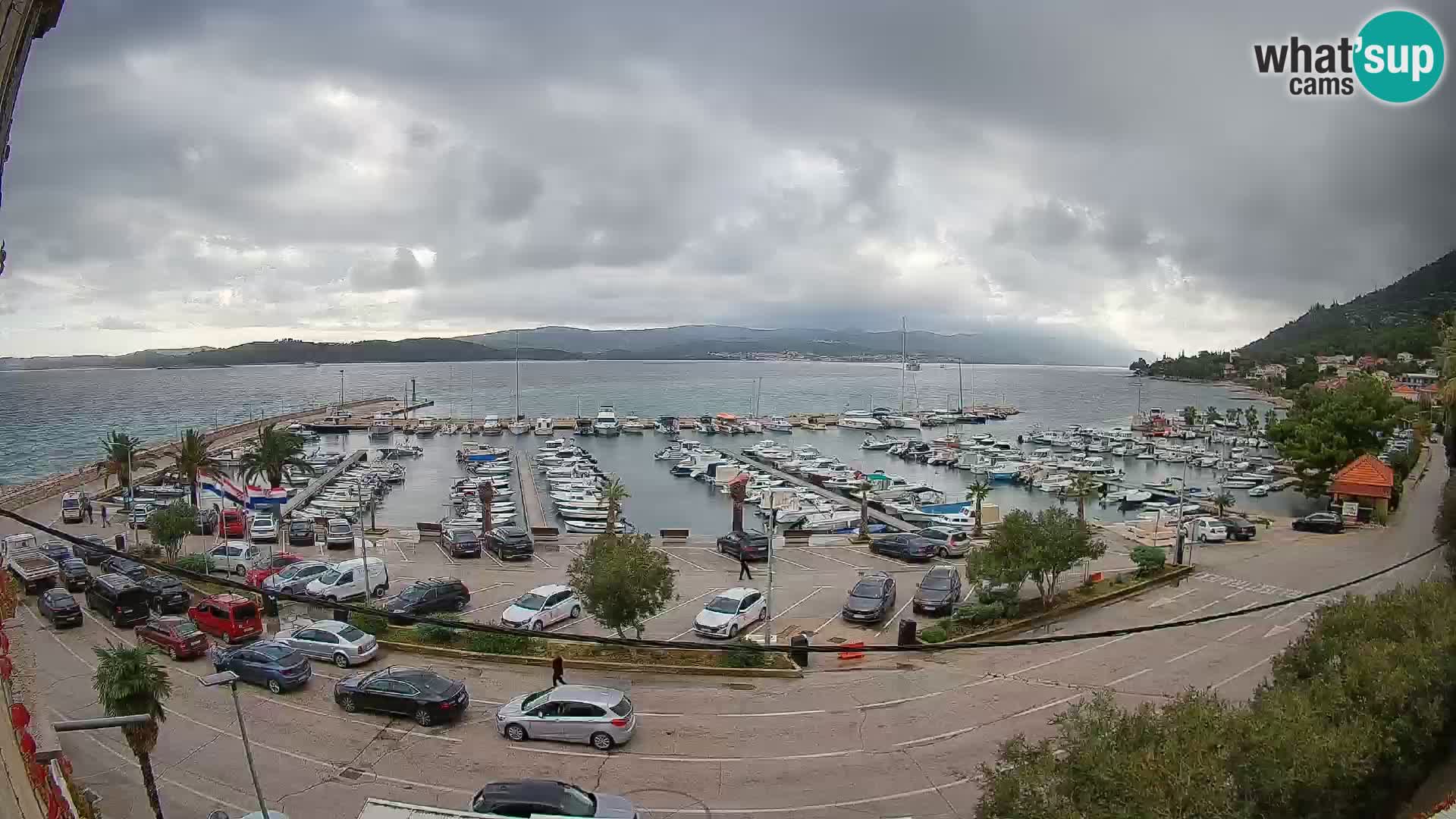 Webcam Orebić Riva – Ferry to Korčula Live