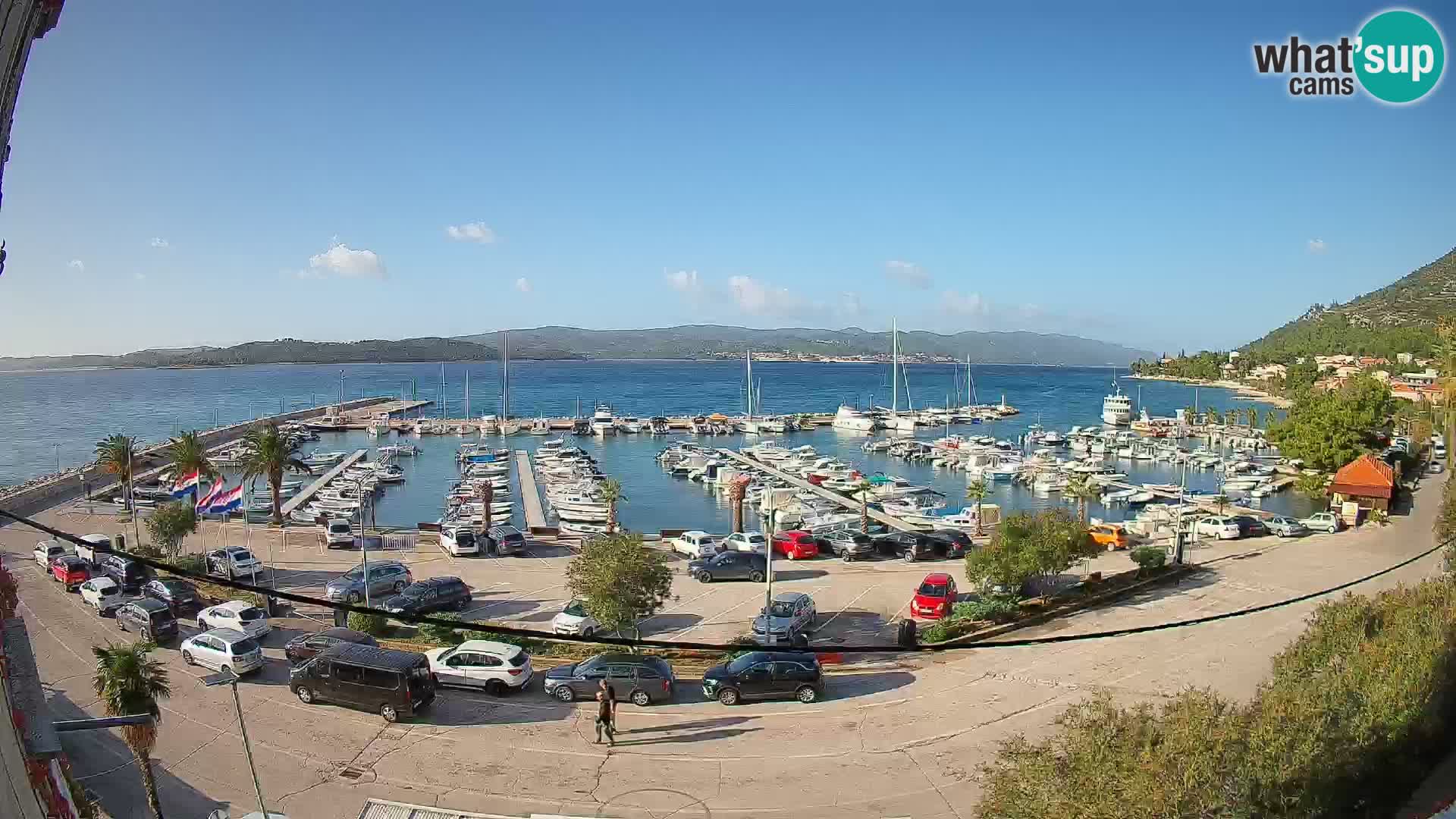 Webcam Orebić Riva – Ferry to Korčula Live