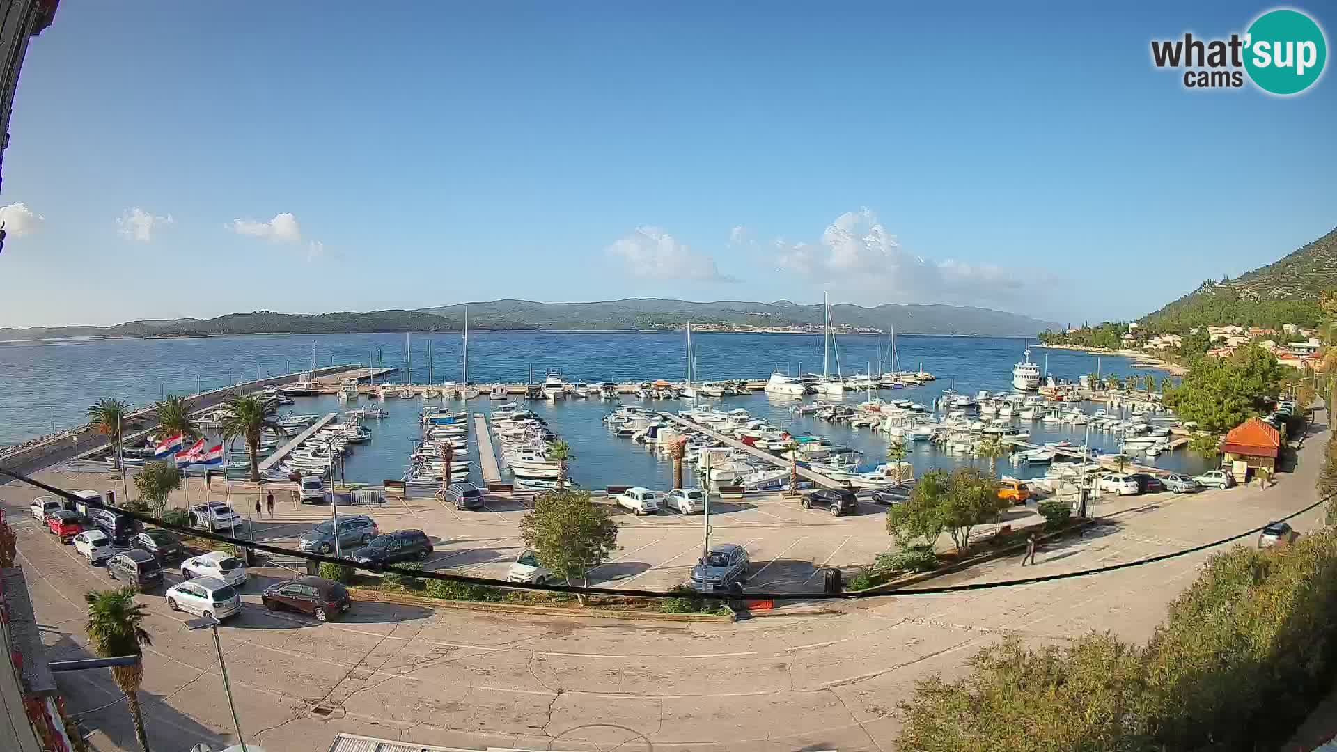 Webcam Orebić Uferpromenade – Fähre nach Korčula Live