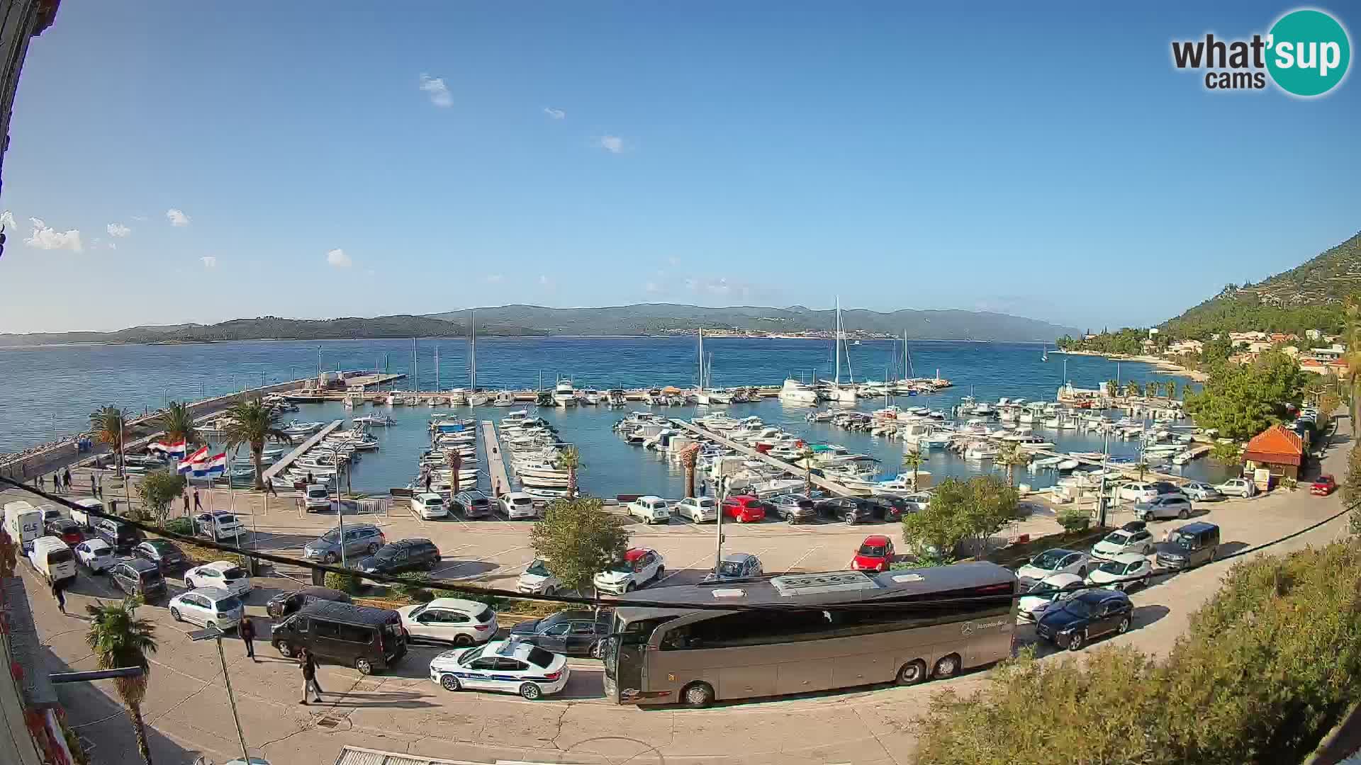 Webcam Orebić Riva – Ferry vers Korčula en direct