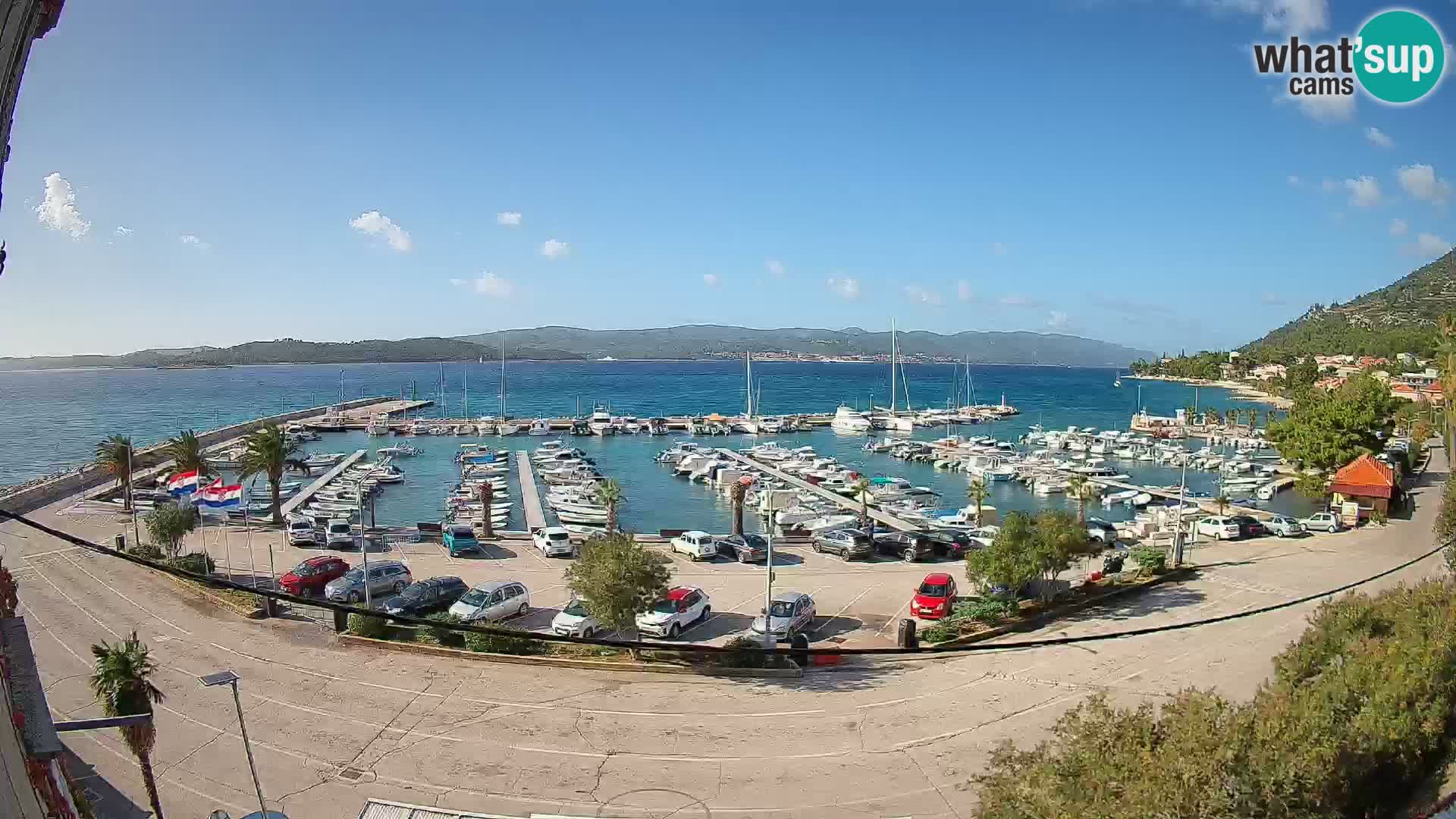 Webcam Orebić Riva – Ferry a Korčula en vivo