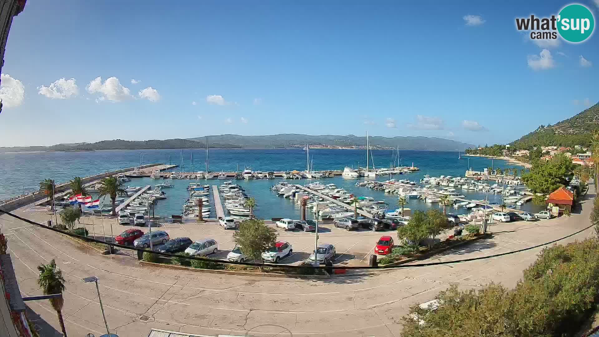Webcam Orebić Riva – Ferry to Korčula Live