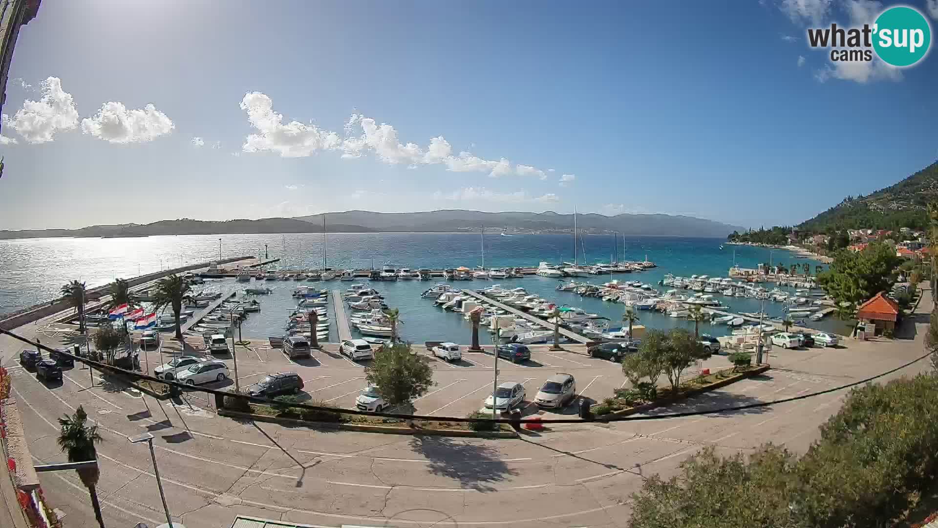 Webcam Orebić Riva – Ferry to Korčula Live