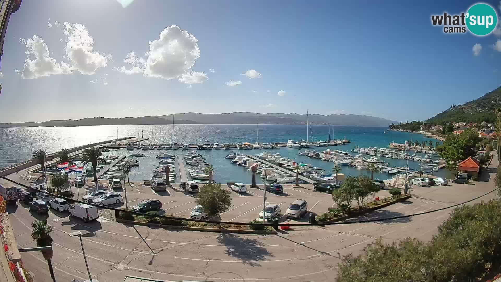 Webcam Orebić Riva – Ferry vers Korčula en direct