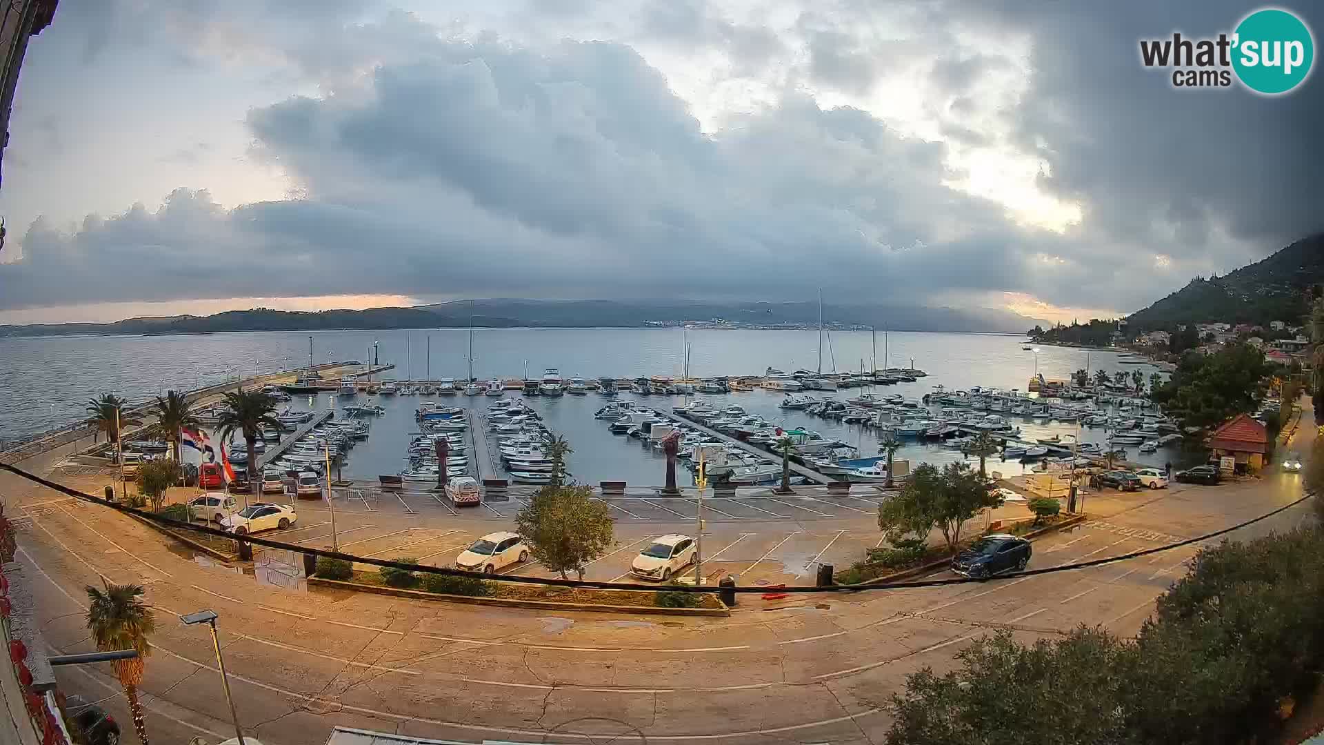 Webcam Orebić Riva – Ferry to Korčula Live