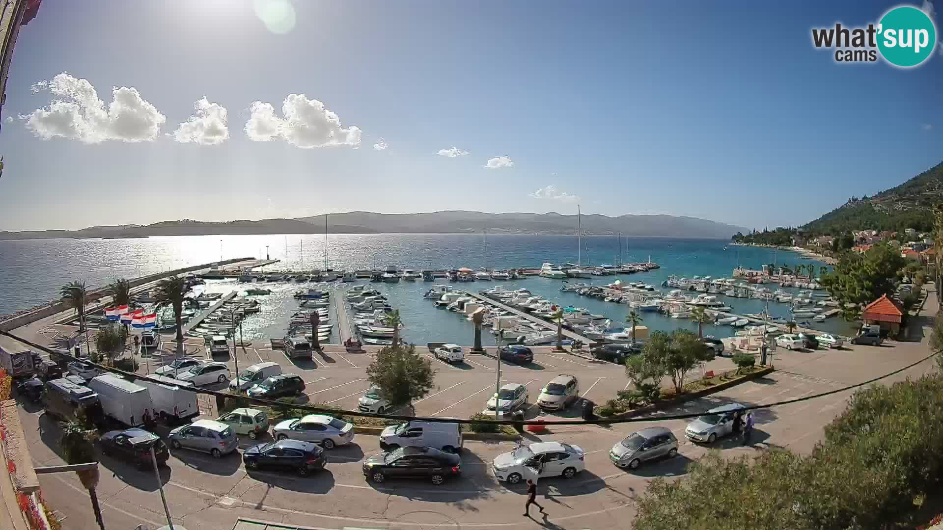 Webcam Orebić Riva – Ferry to Korčula Live