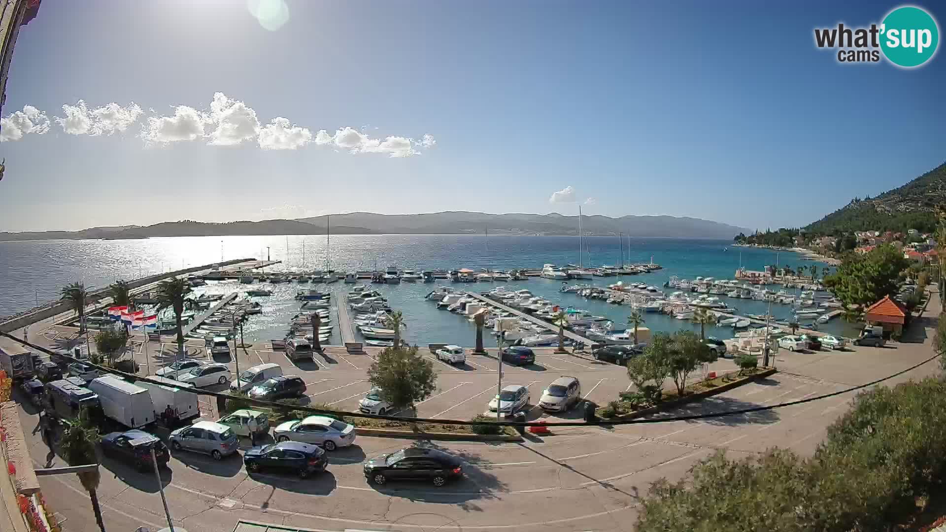 Webcam Orebić Riva – Ferry vers Korčula en direct