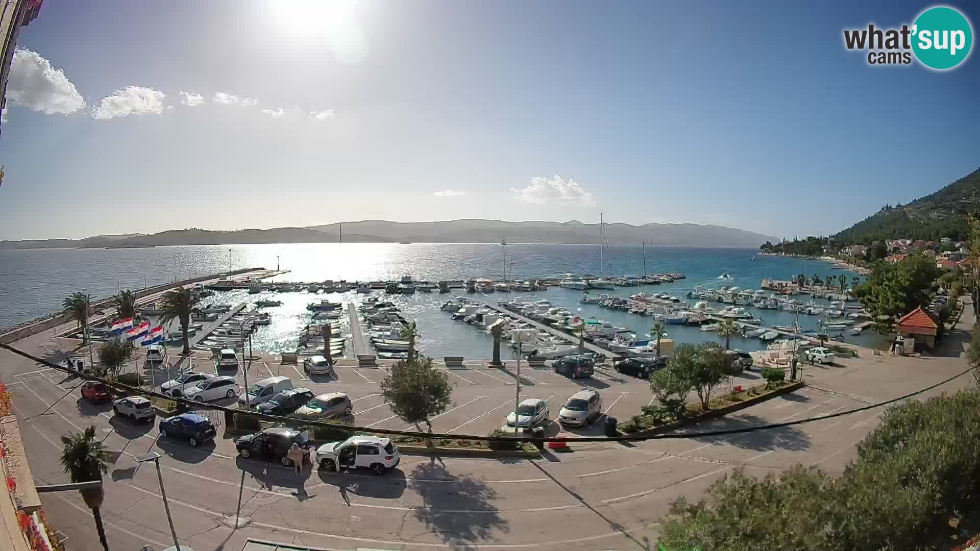 Webcam Orebić Riva – Ferry a Korčula en vivo