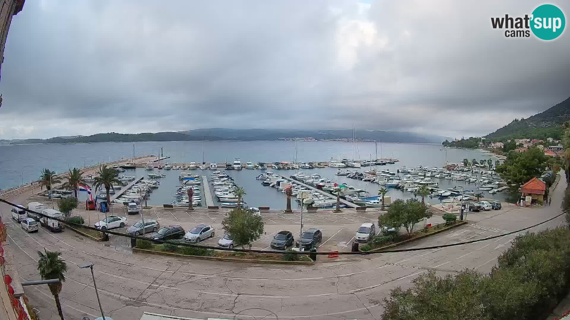 Web kamera Orebić Riva – Trajekt za Korčulu uživo