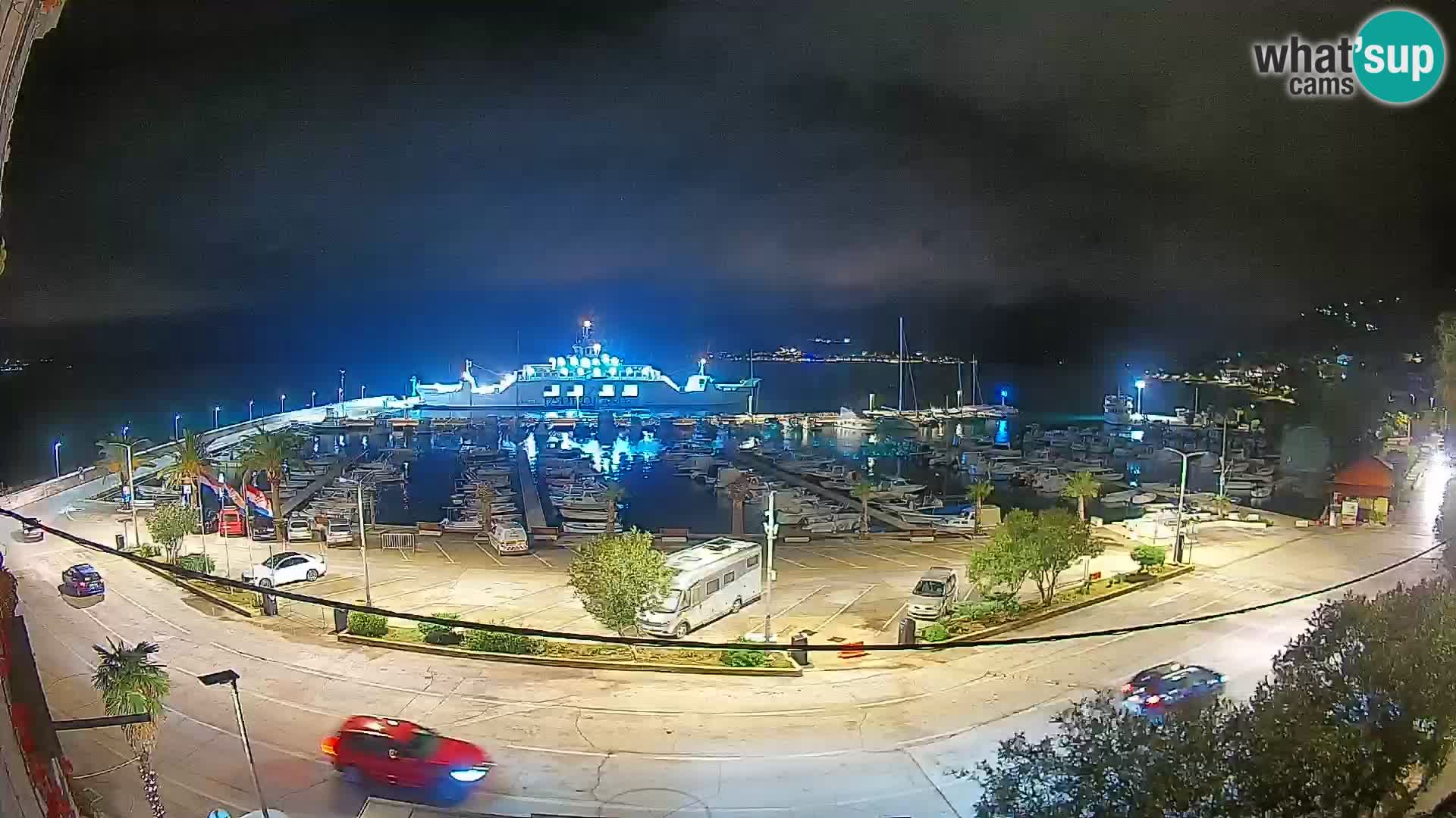 Webcam Orebić Riva – Ferry to Korčula Live