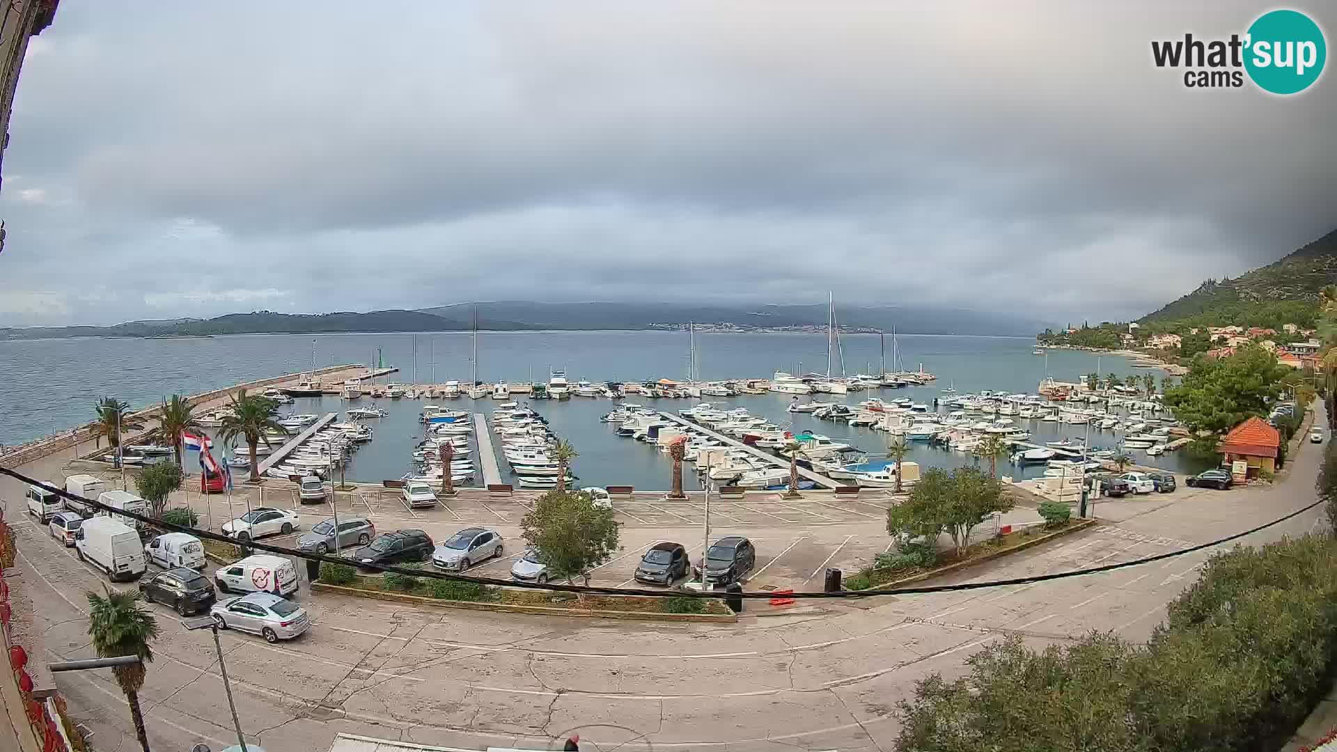 Webcam Orebić Uferpromenade – Fähre nach Korčula Live