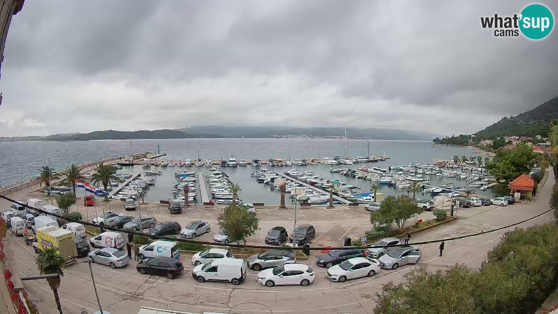 Webcam Orebić Uferpromenade – Fähre nach Korčula Live
