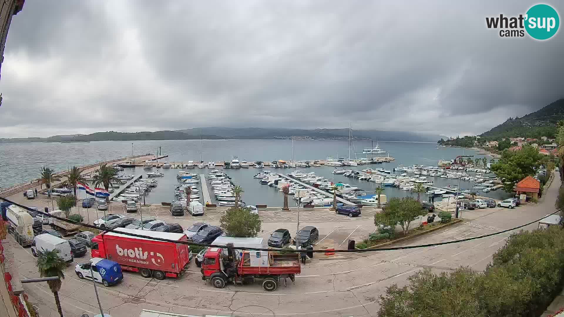 Webcam Orebić Uferpromenade – Fähre nach Korčula Live